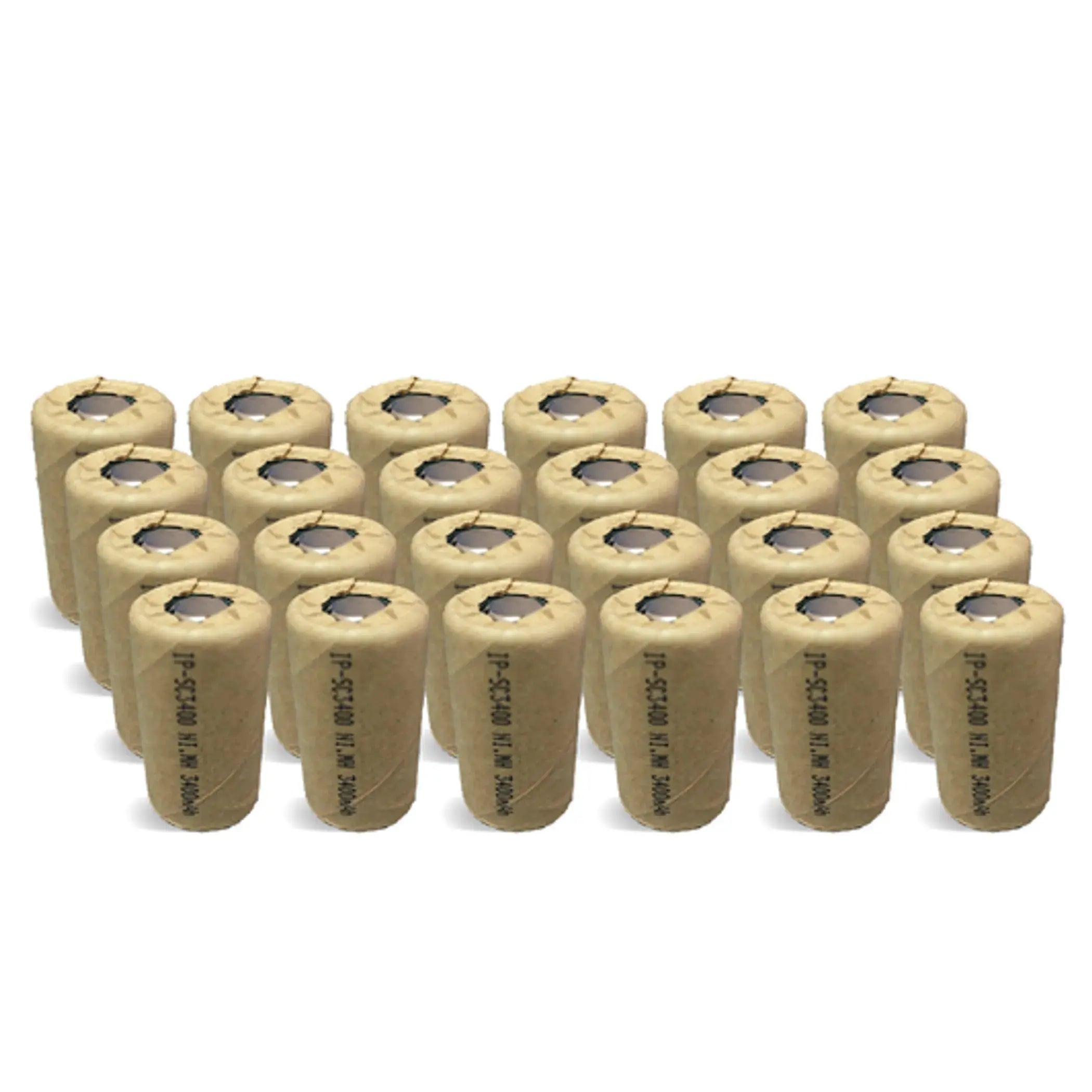 Power Sub C Ni-Mh 3400mAh Flat Top Battery - 4 Pack IP Power