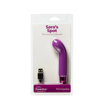 Powerbullet Sara's Spot 4-Inch 10-Function Bullet Vibrator Purple BMS Enterprises