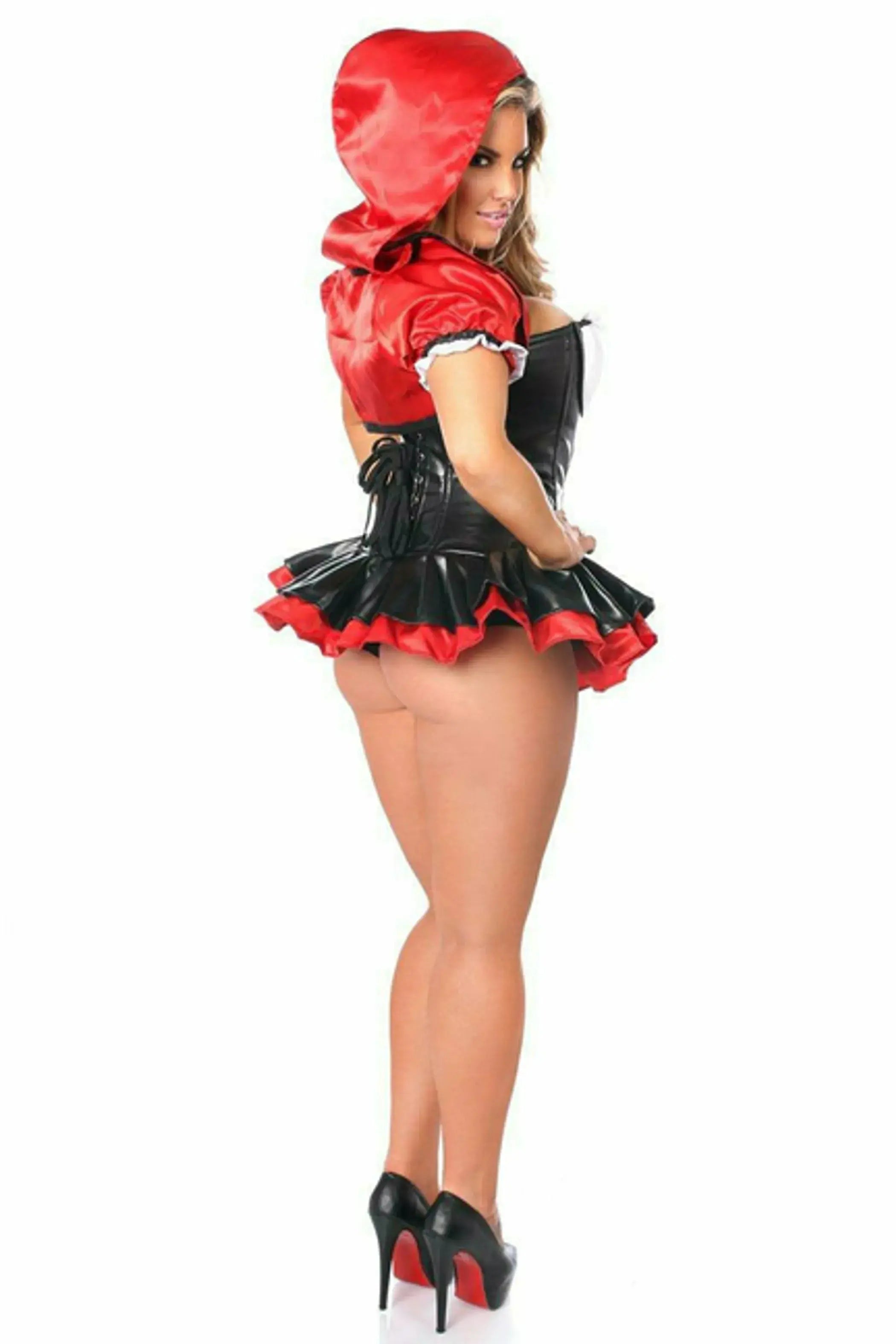 Premium Red Riding Hood Corset Dress Costume Daisy Corsets