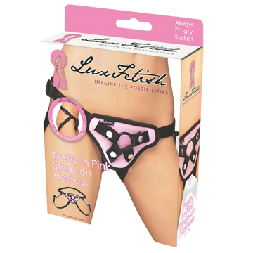 LUX FETISH PRETTY IN PINK STRAP-ON HARNESS Electric / Hustler Lingerie
