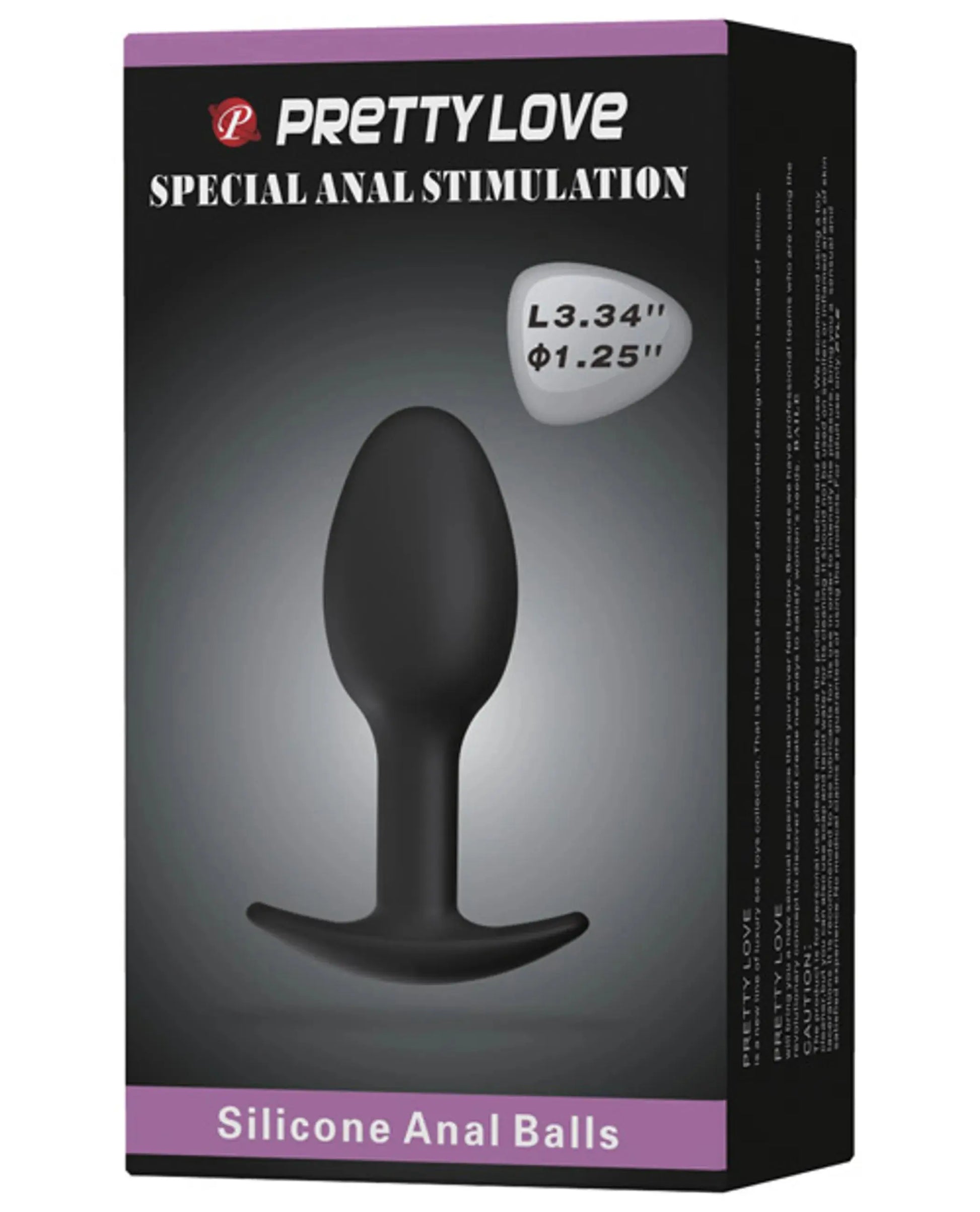 Pretty Love 3.34 Silicone Anal Plug Pretty Love