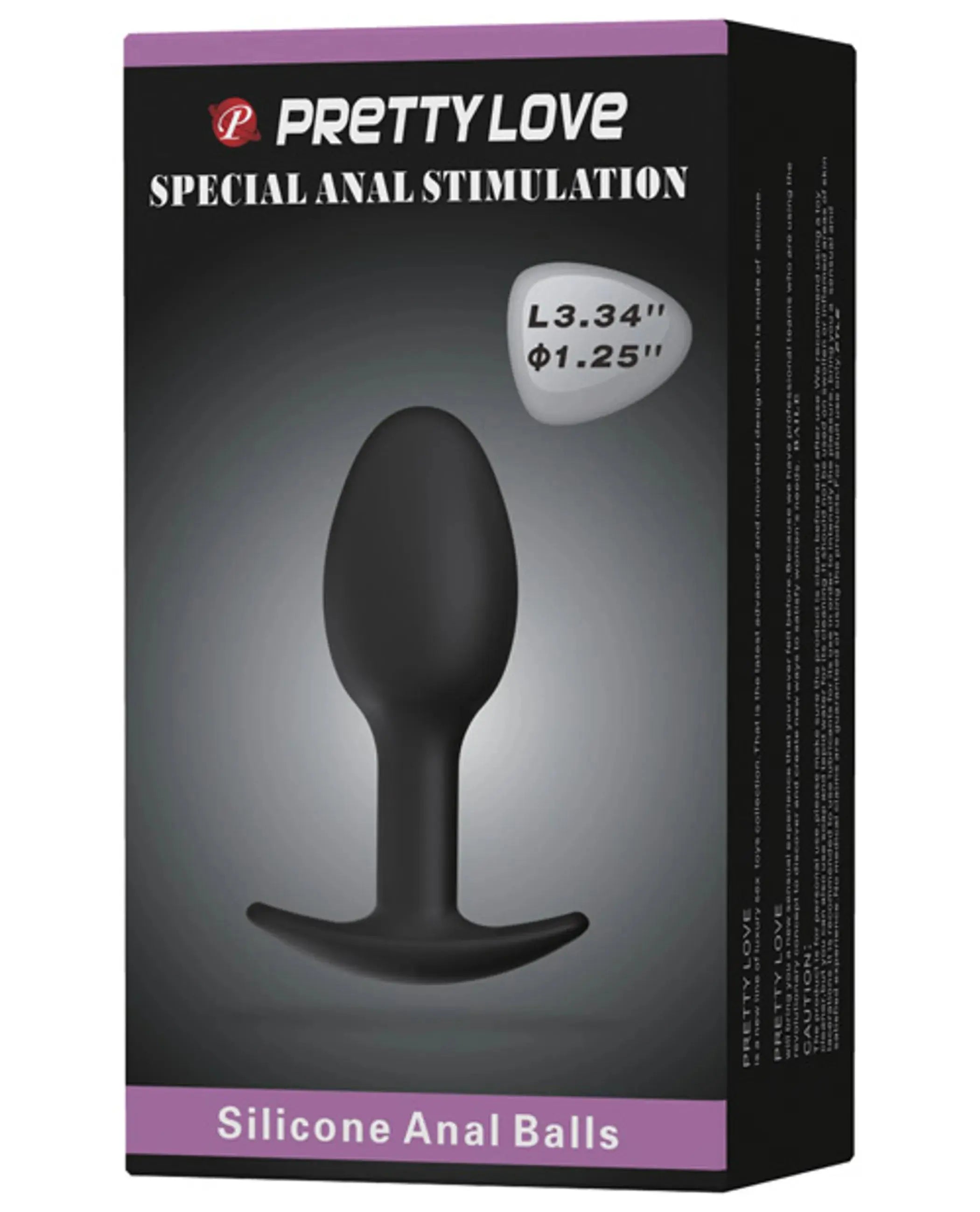Pretty Love 3.34 Silicone Anal Plug Pretty Love