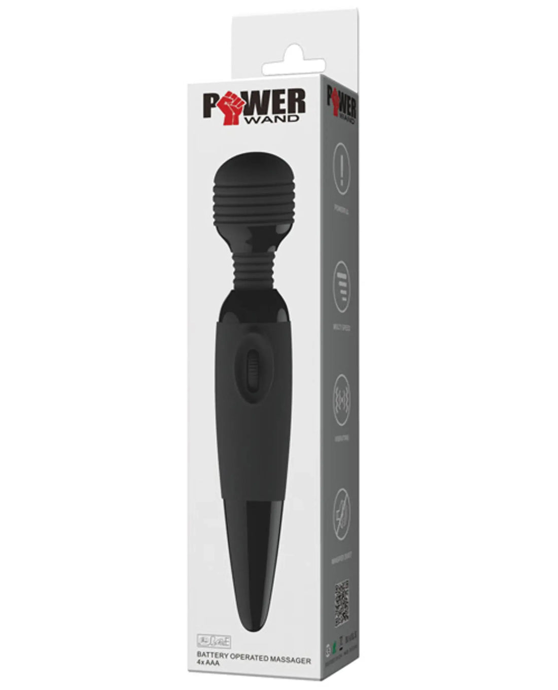 Pretty Love Power Wand Black Silicone Vibrator Pretty Love