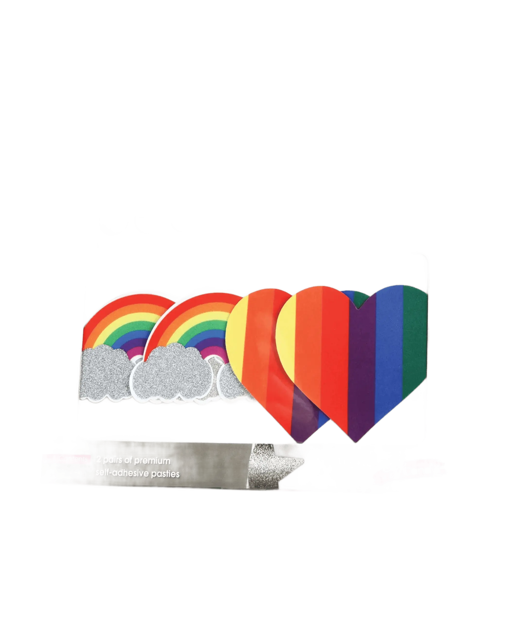 PASTIES PRIDE GLITTER RAINBOWS & HEARTS X-Gen Products