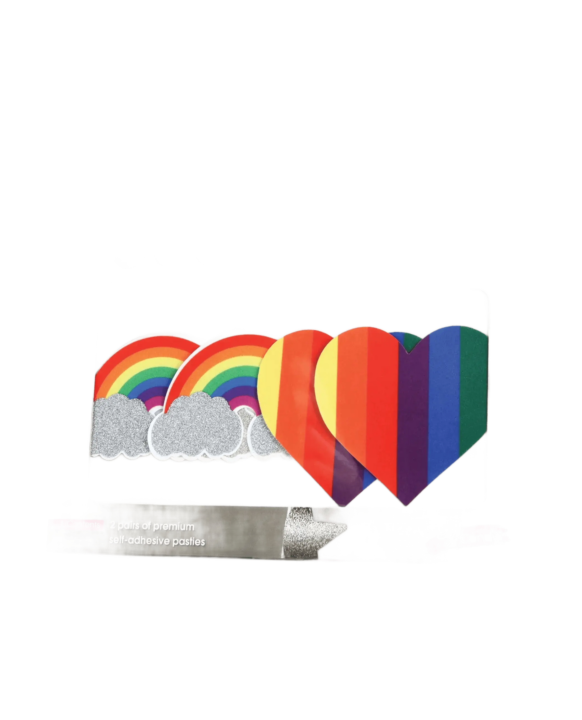 PASTIES PRIDE GLITTER RAINBOWS & HEARTS X-Gen Products