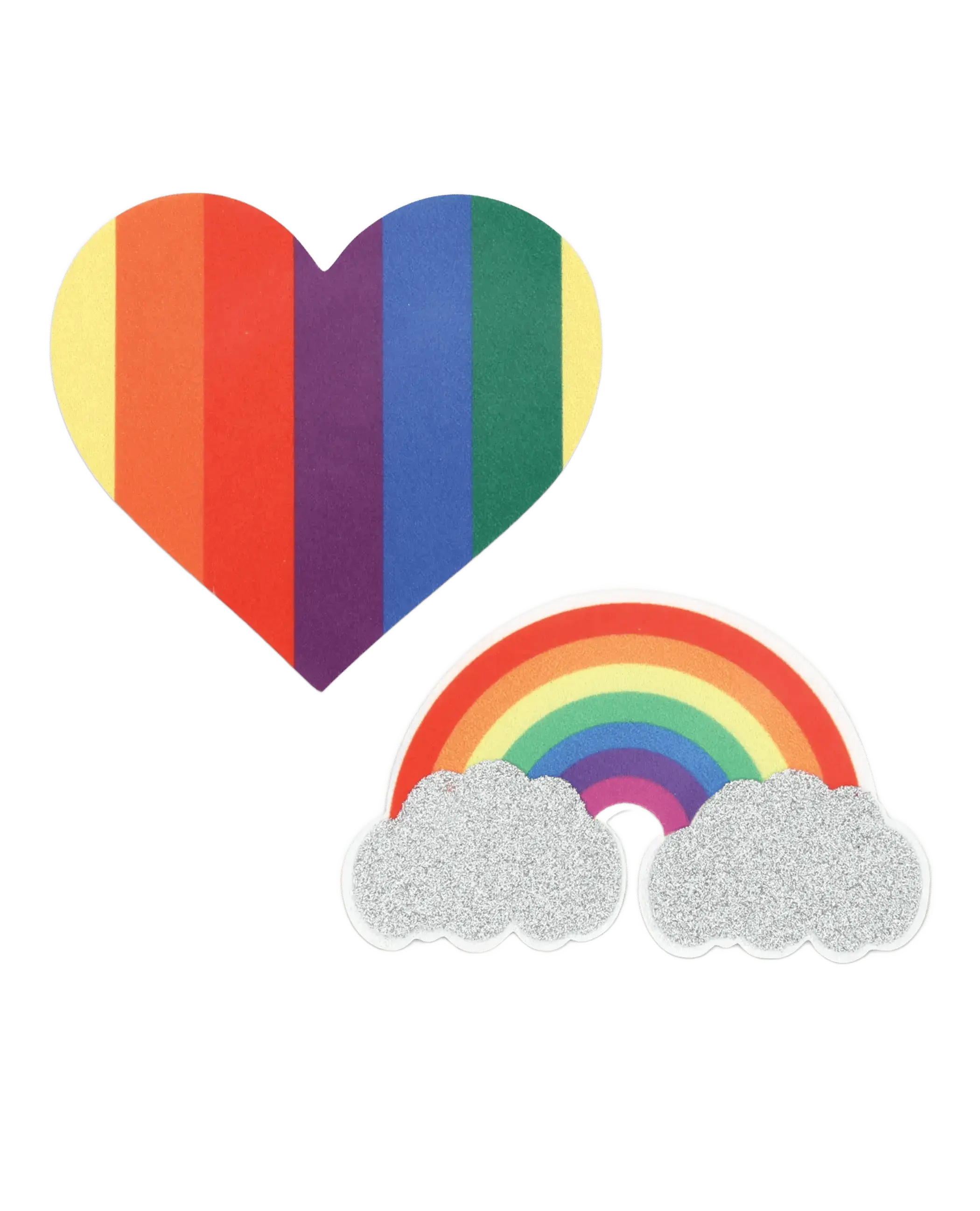 PASTIES PRIDE GLITTER RAINBOWS & HEARTS X-Gen Products