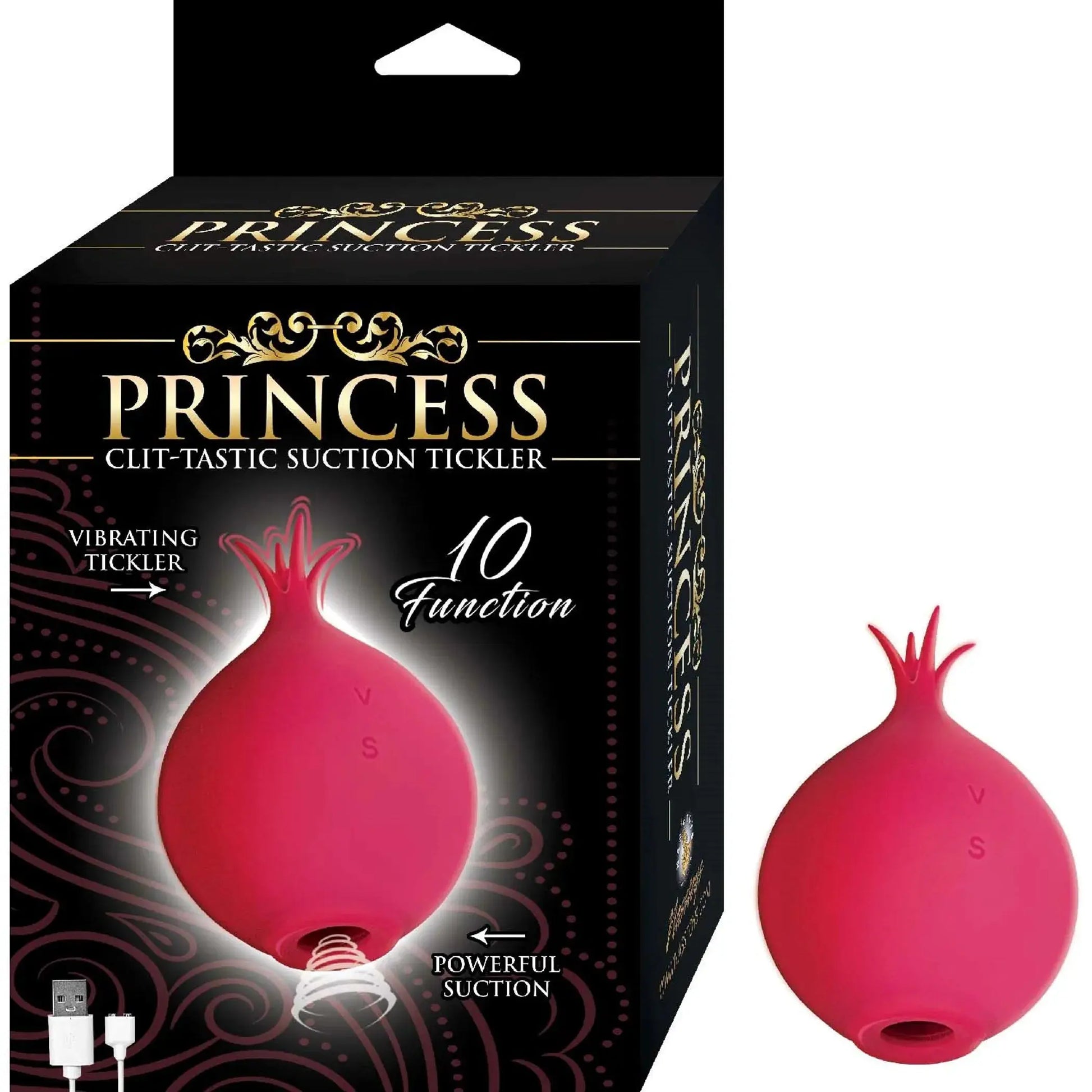 Princess Clit-Tastic Suction Tickler in Red Nasstoys