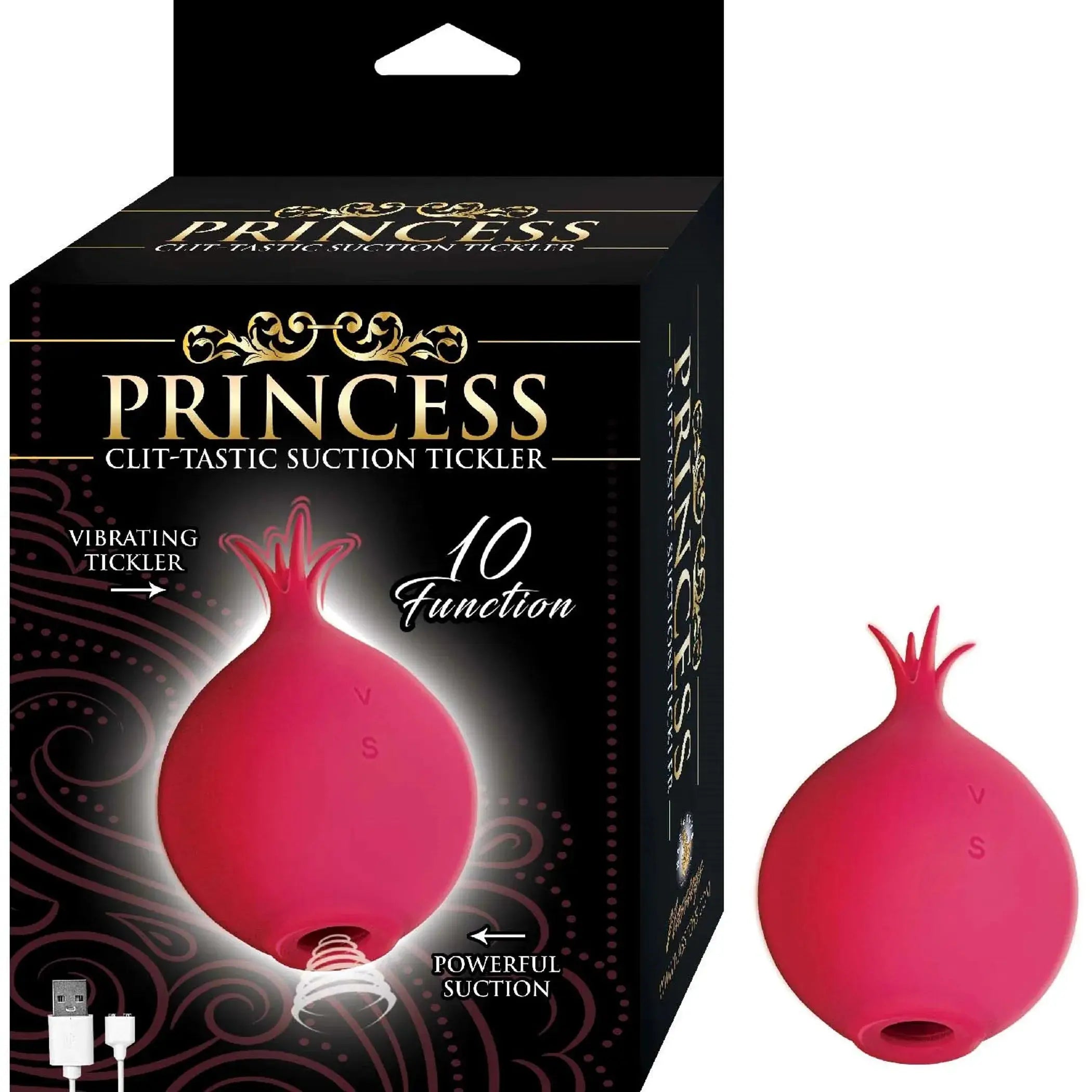 Princess Clit-Tastic Suction Tickler in Red Nasstoys