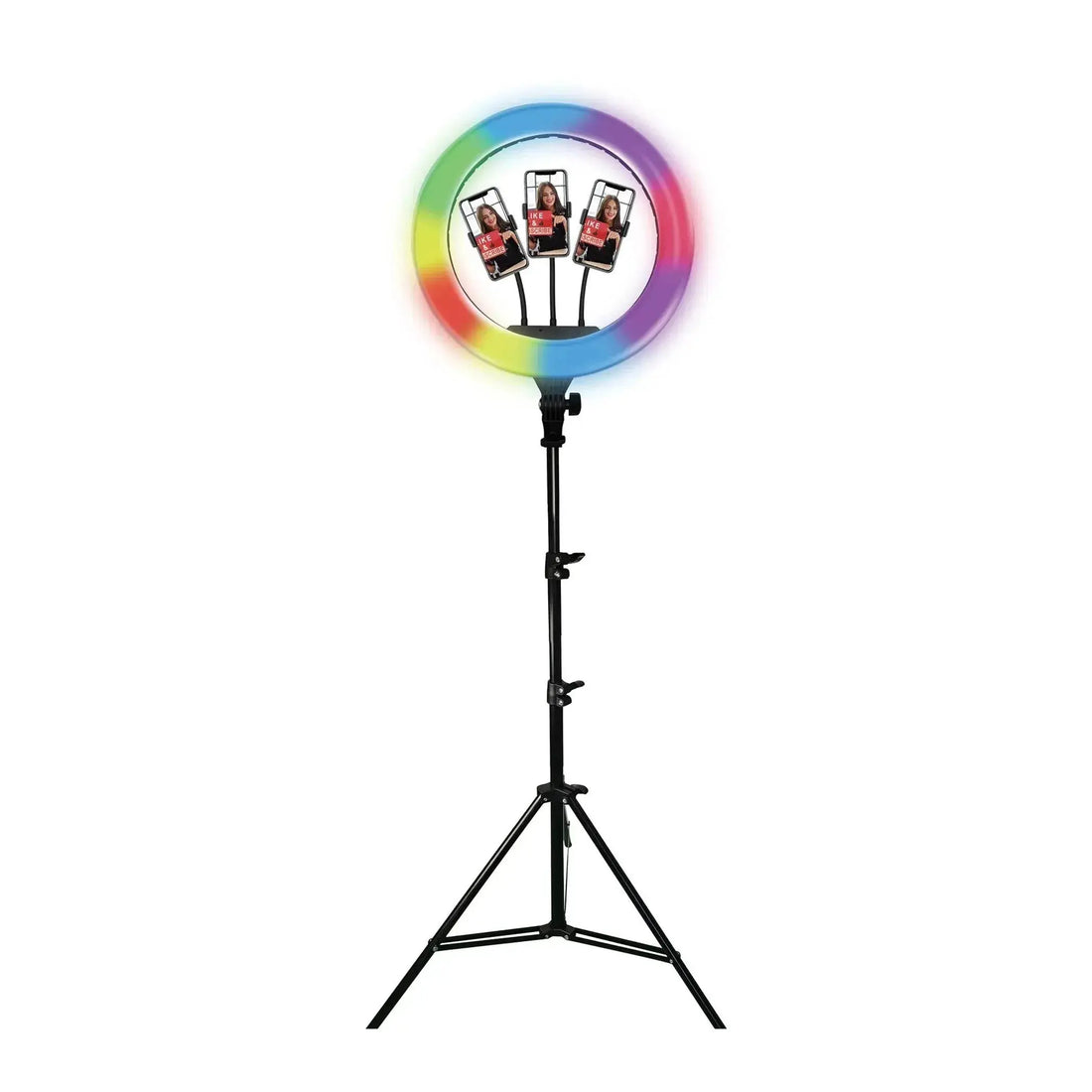 Pro Live Stream 18-Inch 3-Device Ring Light with RGB Supersonic