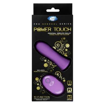PRO SENSUAL POWER TOUCH BULLET W/ REMOTE CONTROL PURPLE Cloud 9 Novelties