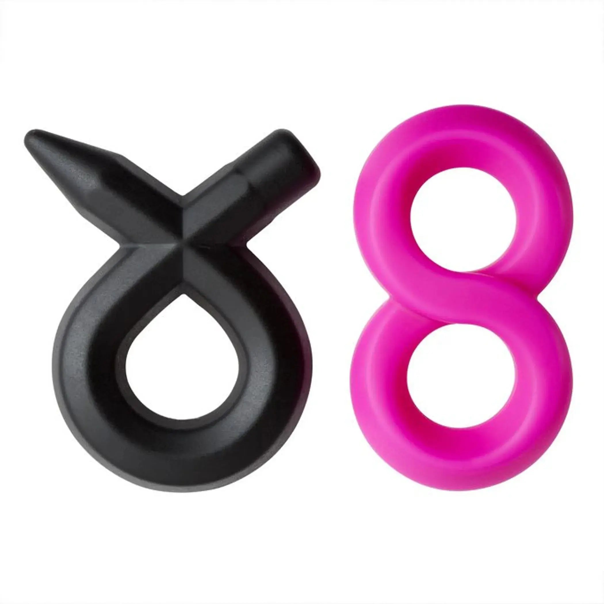 Pro Sensual Silicone Super 8 Ring & Tie Sling 2 Pack Cloud 9 Novelties