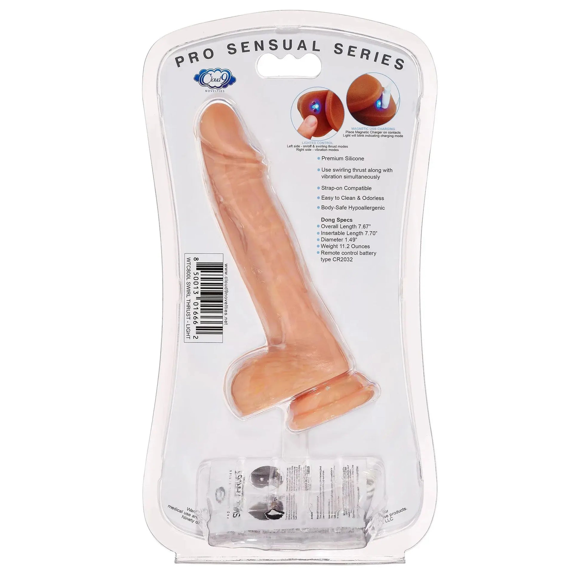 Pro Sensual Swirl Thrust 7 Light Cloud 9 Novelties