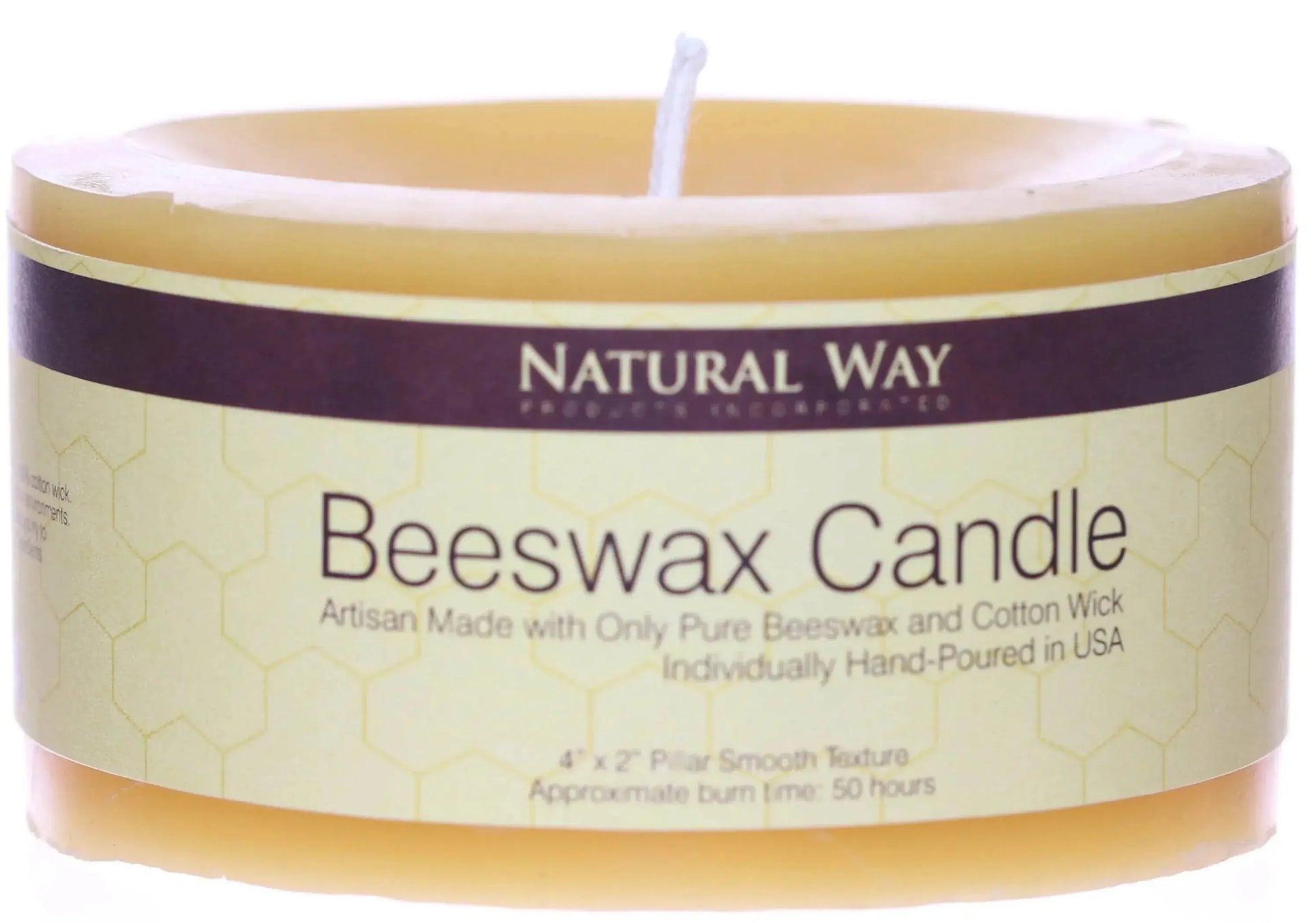 Pure Beeswax Candle Natural Way Products