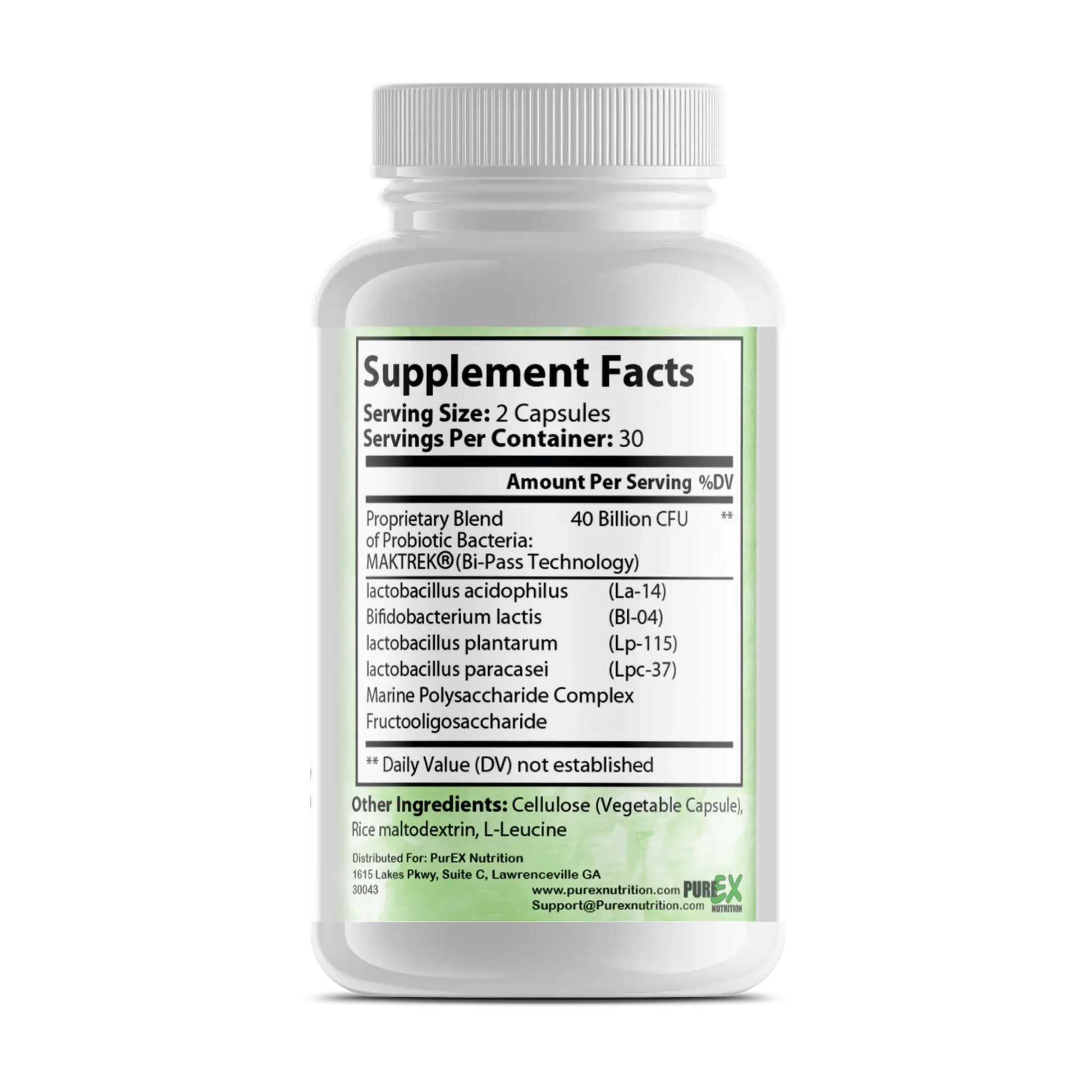 Pure Probiotics Purex Nutrition