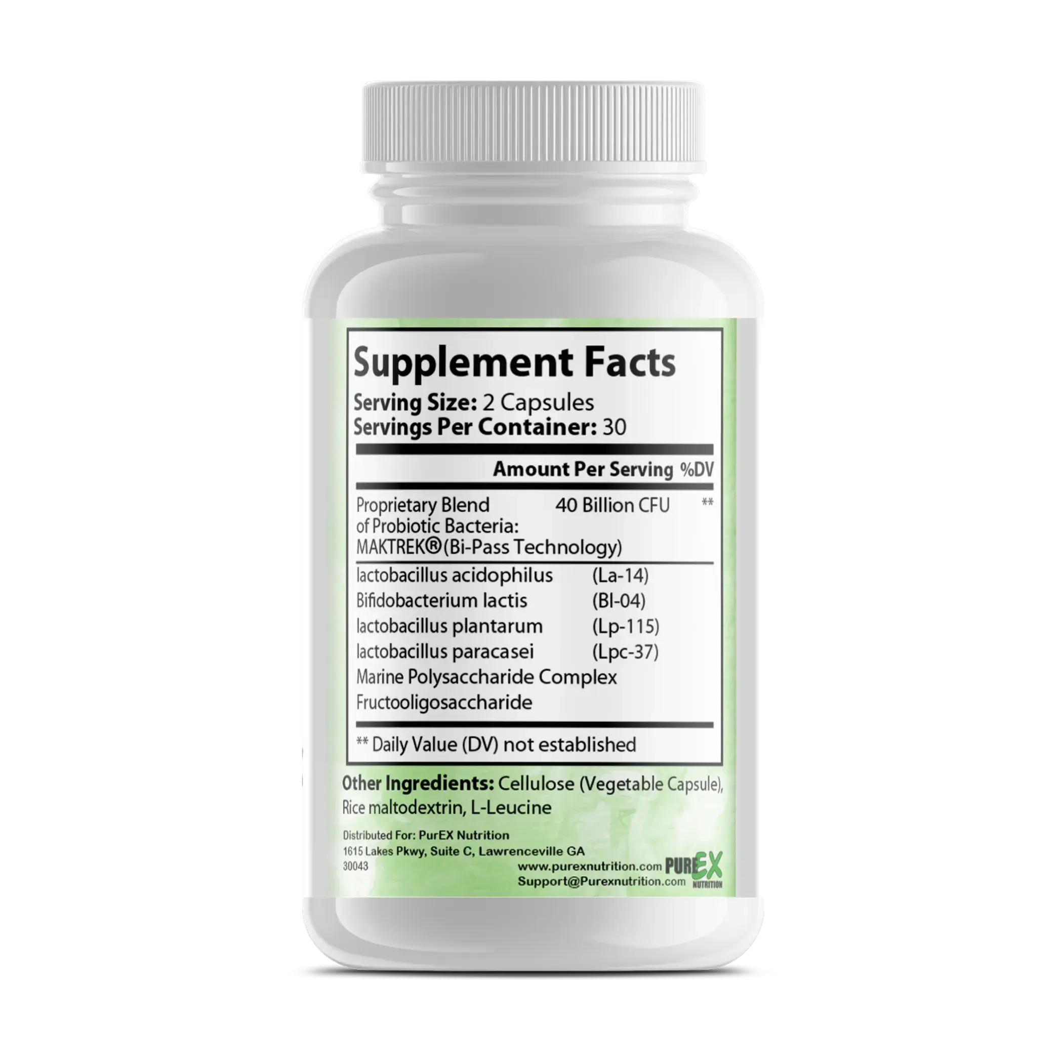 Pure Probiotics Purex Nutrition