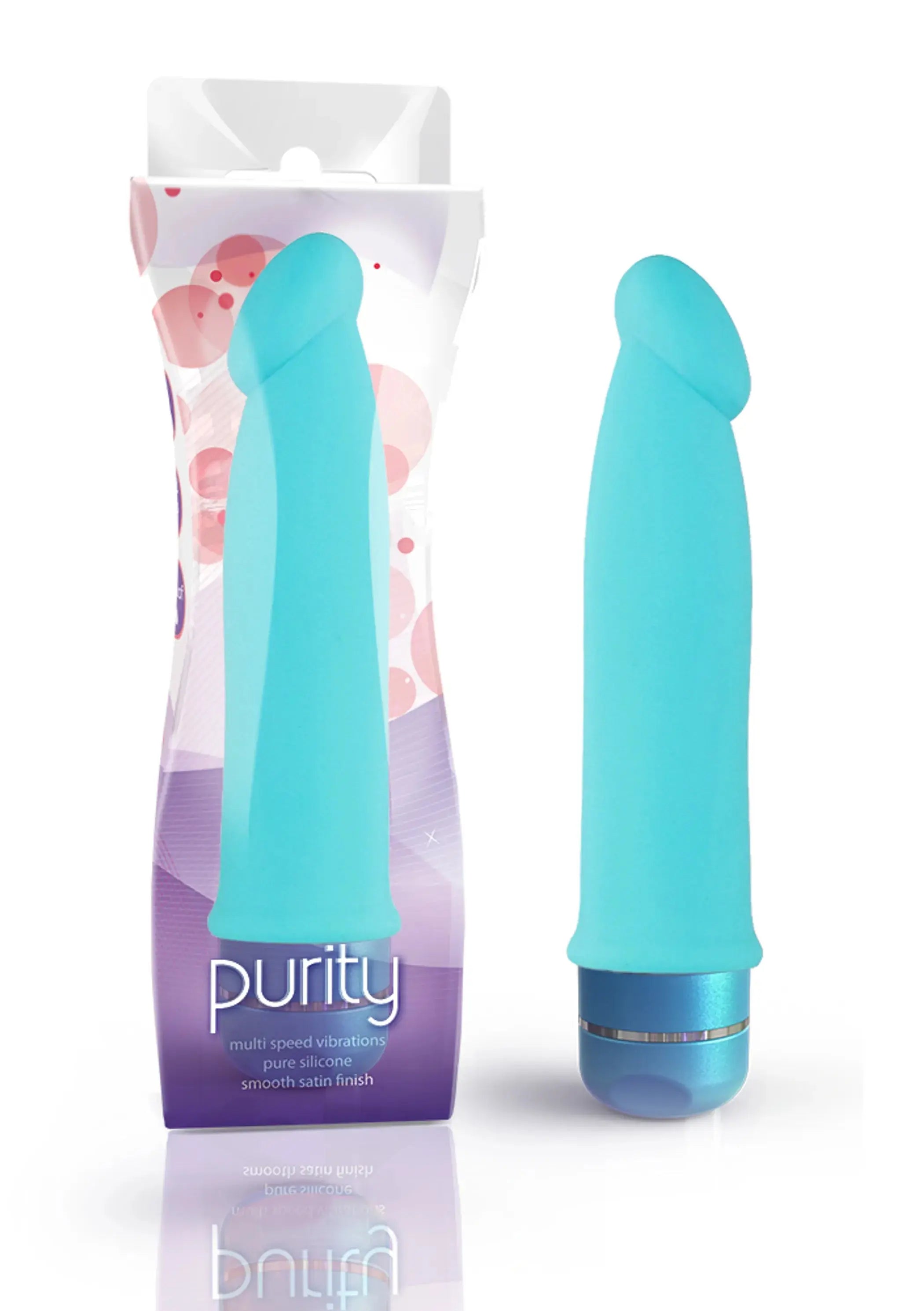 Purity Blue Silicone Vibrator Blush Novelties