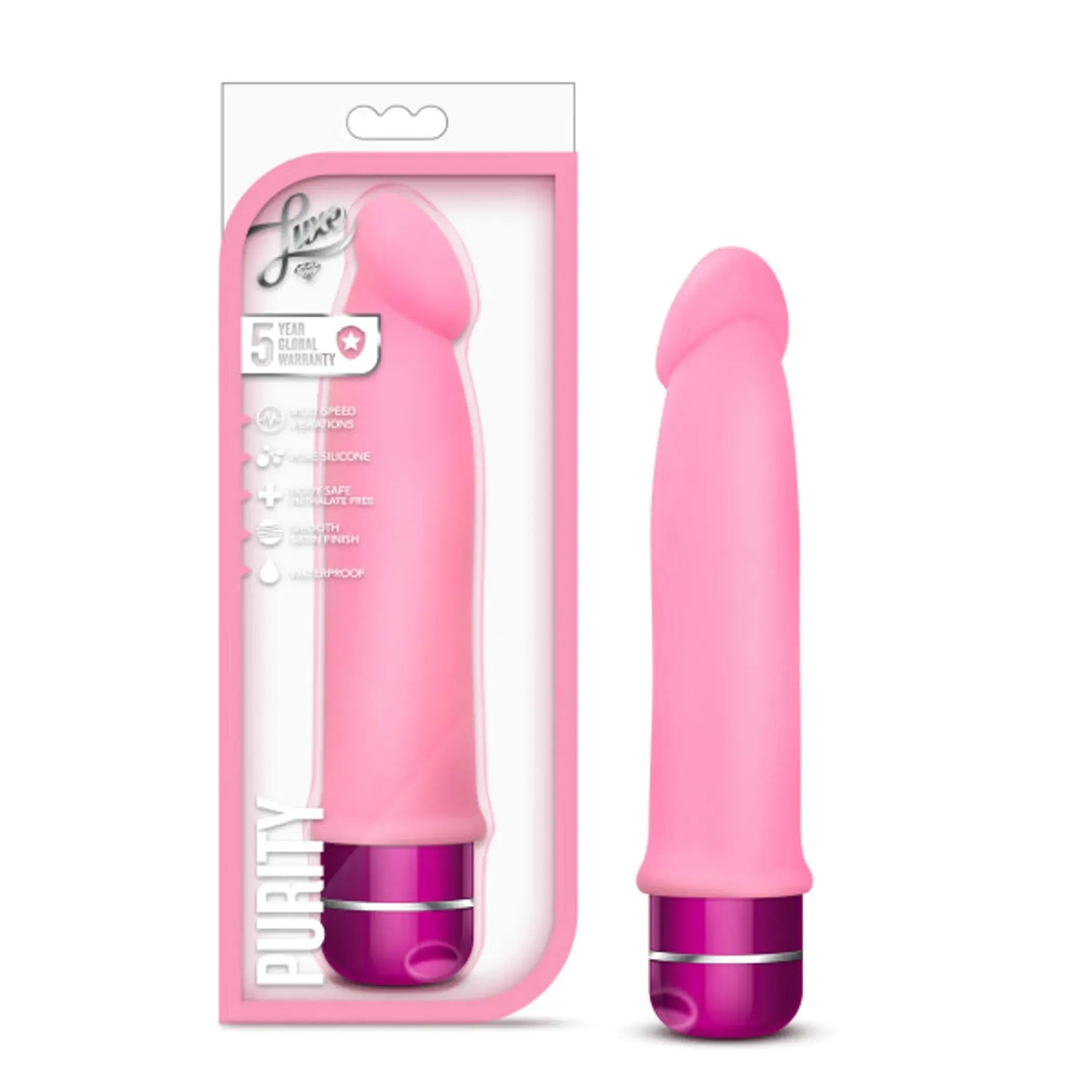 Purity Pink Silicone Vibrator Blush Novelties