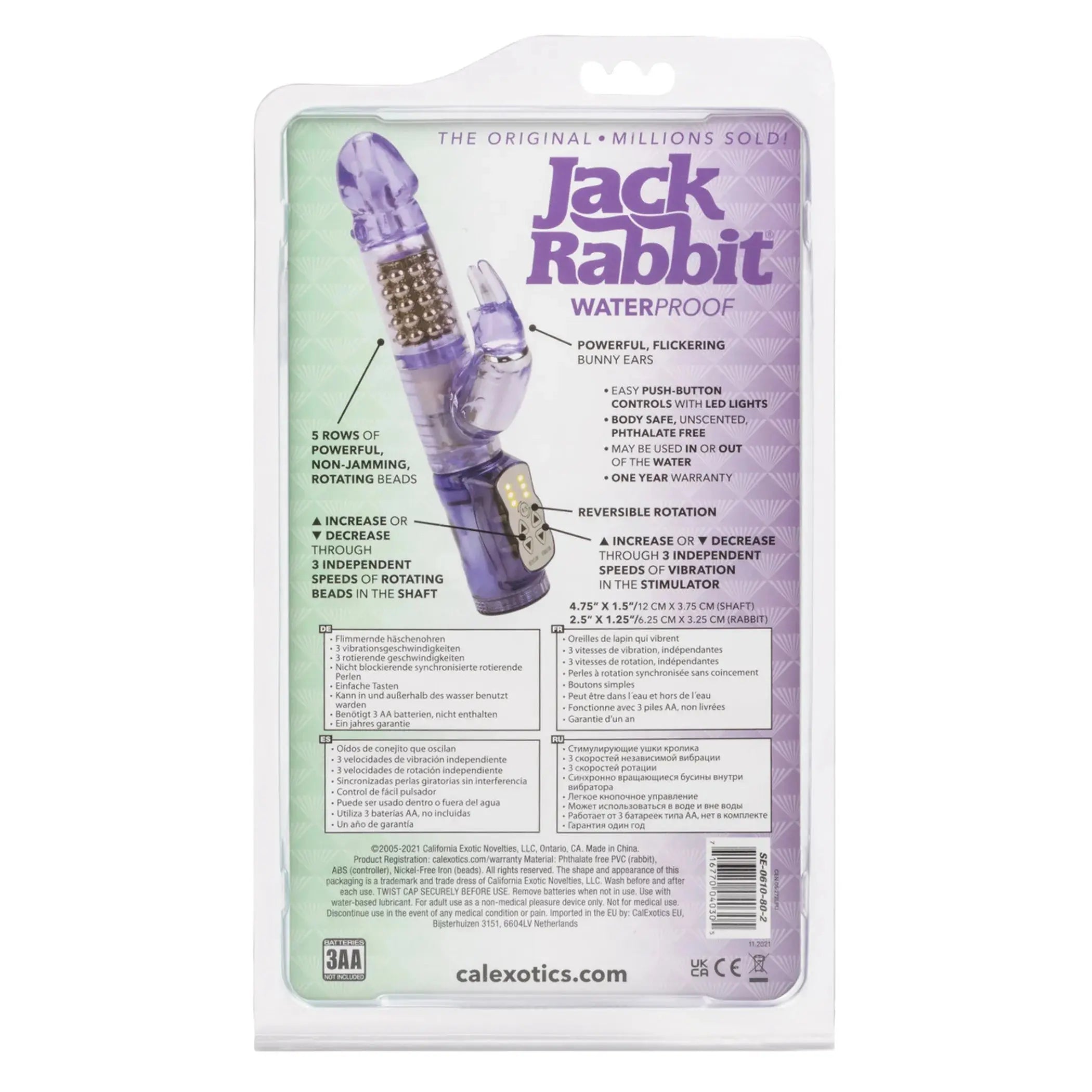 Purple Jack Rabbit Vibrator California Exotic Novelties