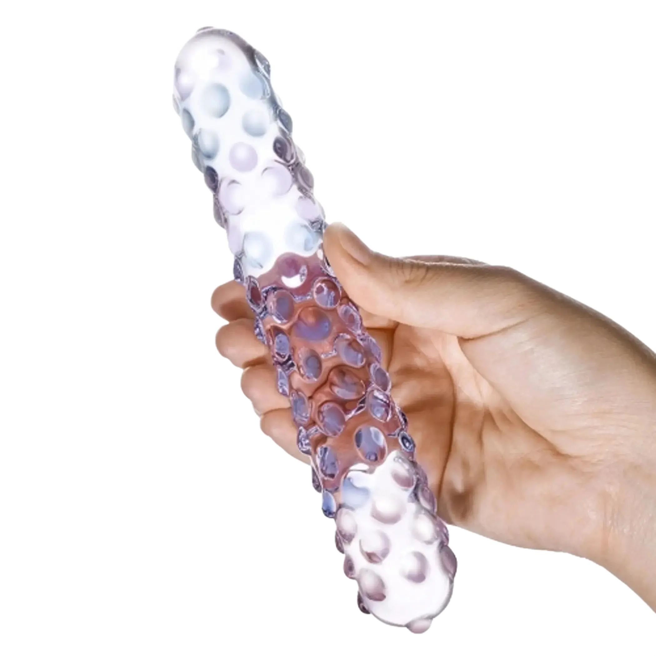 GLAS PURPLE ROSE NUBBY DILDO Electric / Hustler Lingerie