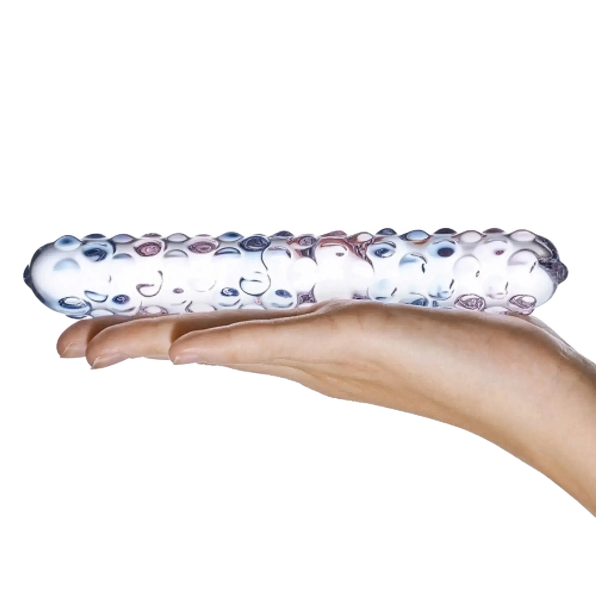 GLAS PURPLE ROSE NUBBY DILDO Electric / Hustler Lingerie