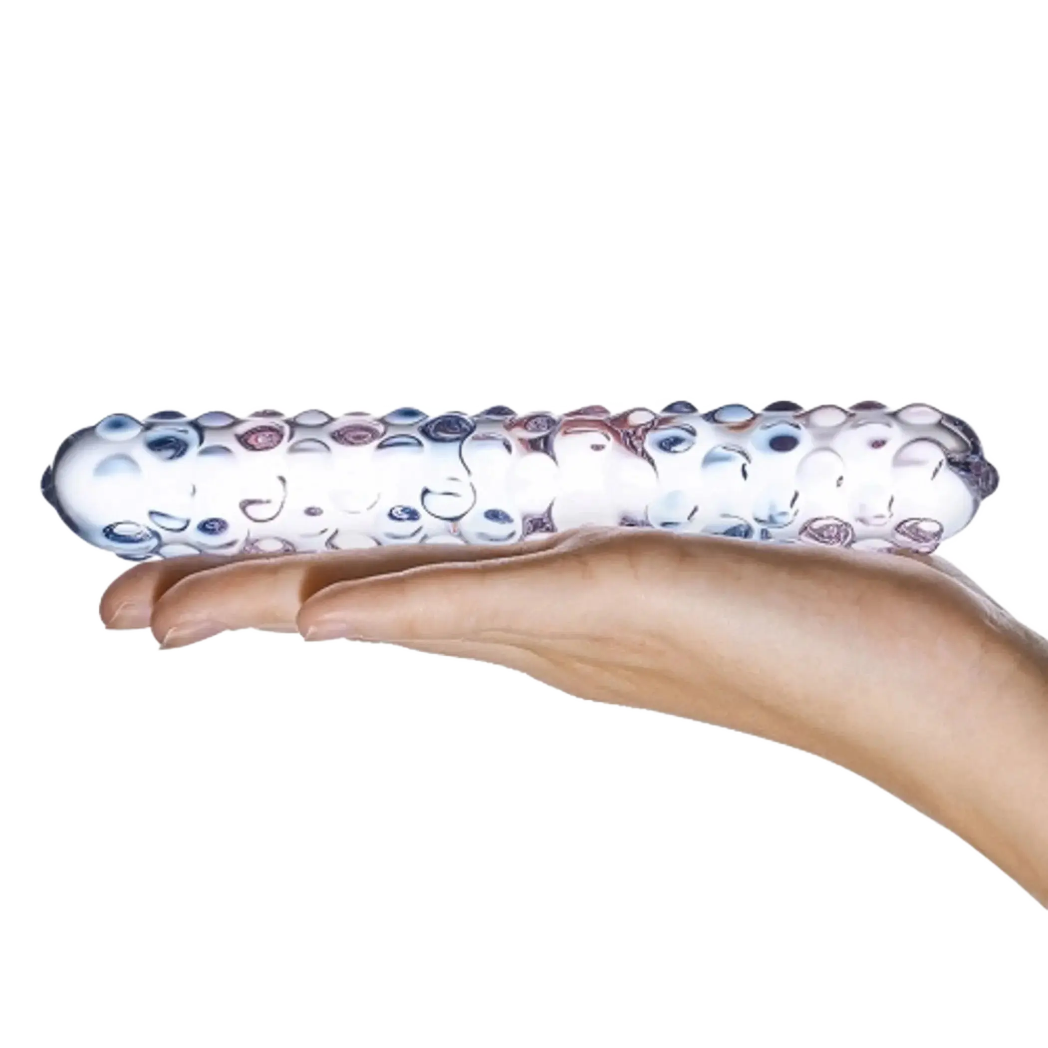 GLAS PURPLE ROSE NUBBY DILDO Electric / Hustler Lingerie