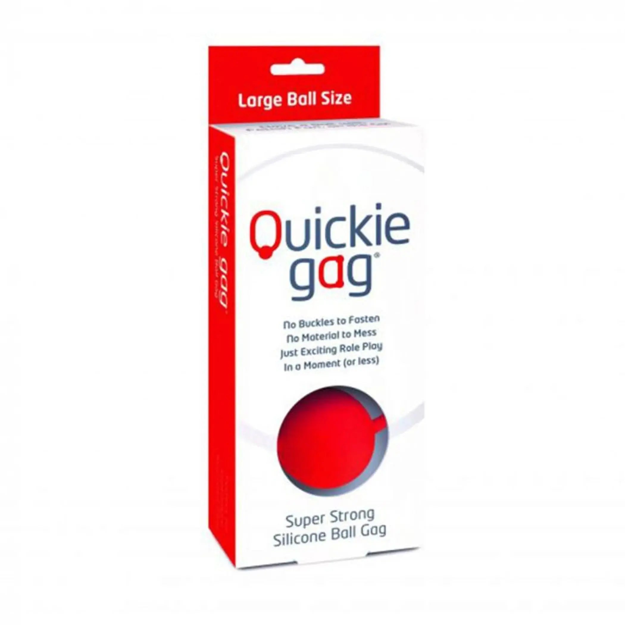 QUICKIE BALL GAG RED LARGE Creative Conceptions