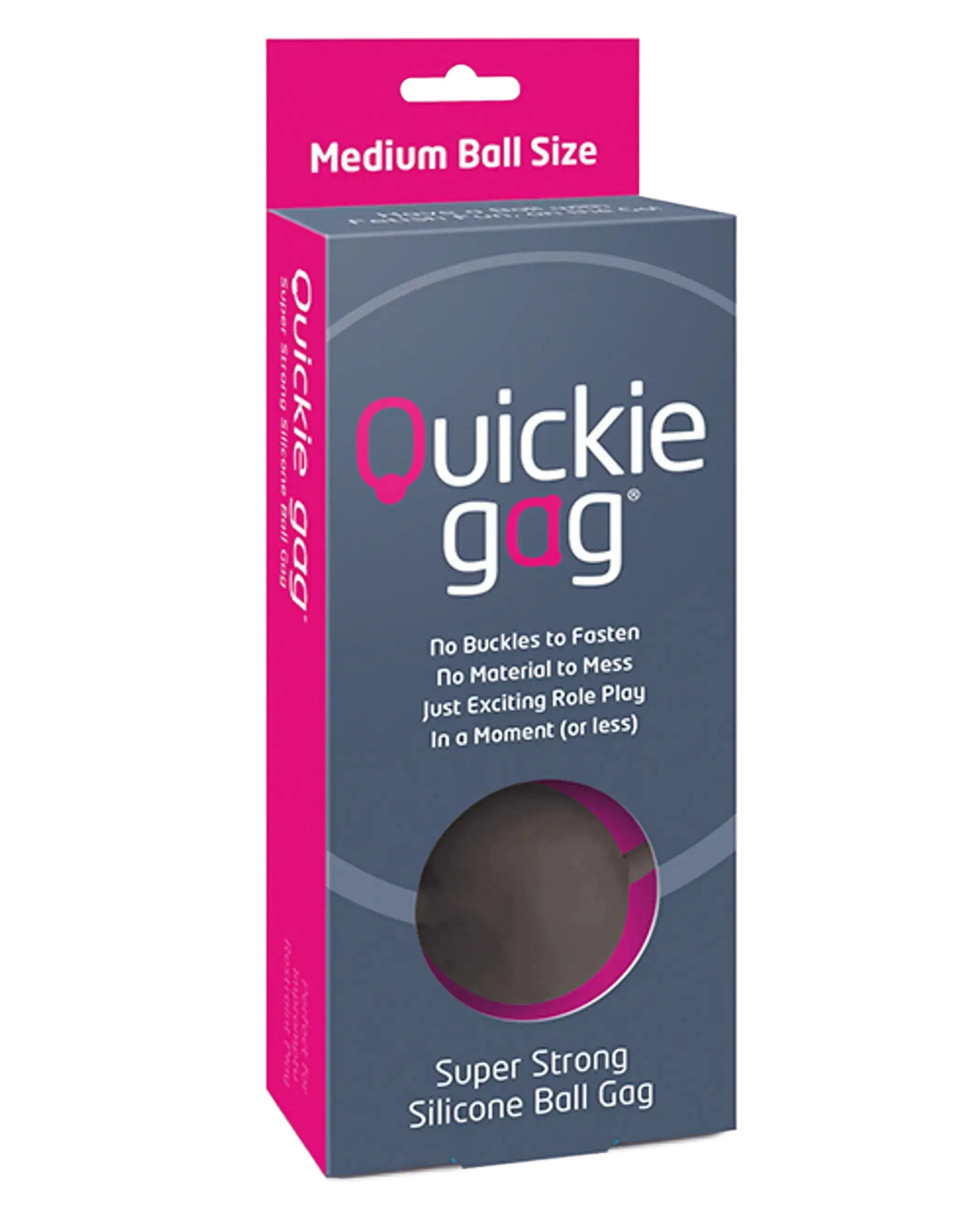 QUICKIE BALL GAG MEDIUM BLACK Creative Conceptions