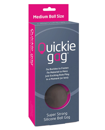 QUICKIE BALL GAG MEDIUM BLACK Creative Conceptions