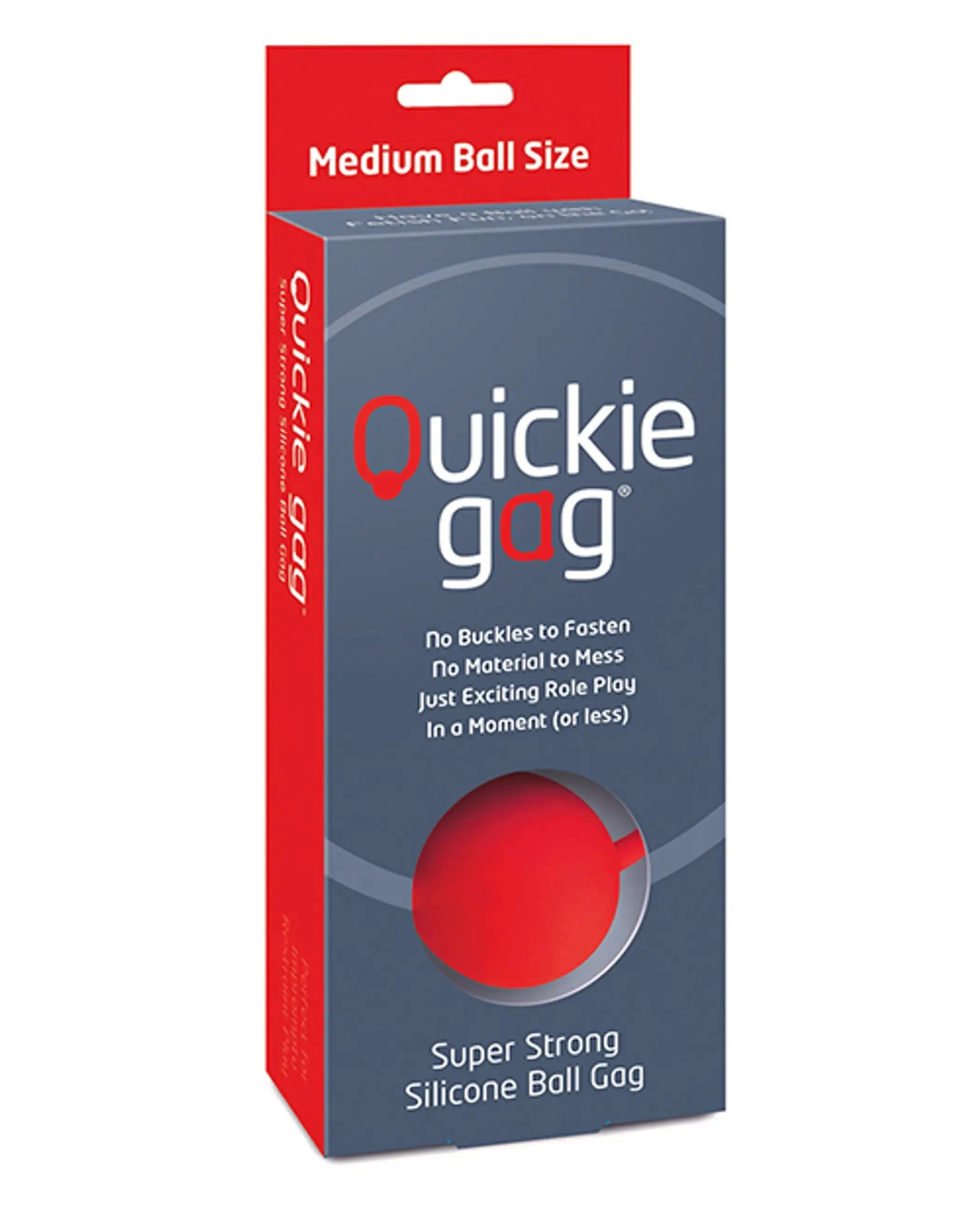 Quickie Ball Gag Medium Red Creative Conceptions