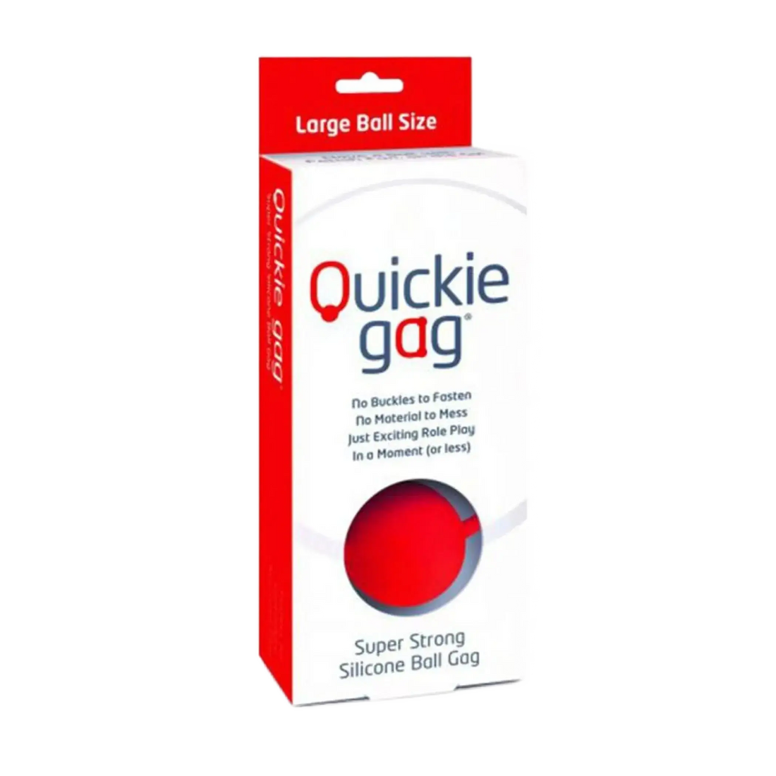 QUICKIE BALL GAG RED LARGE Creative Conceptions