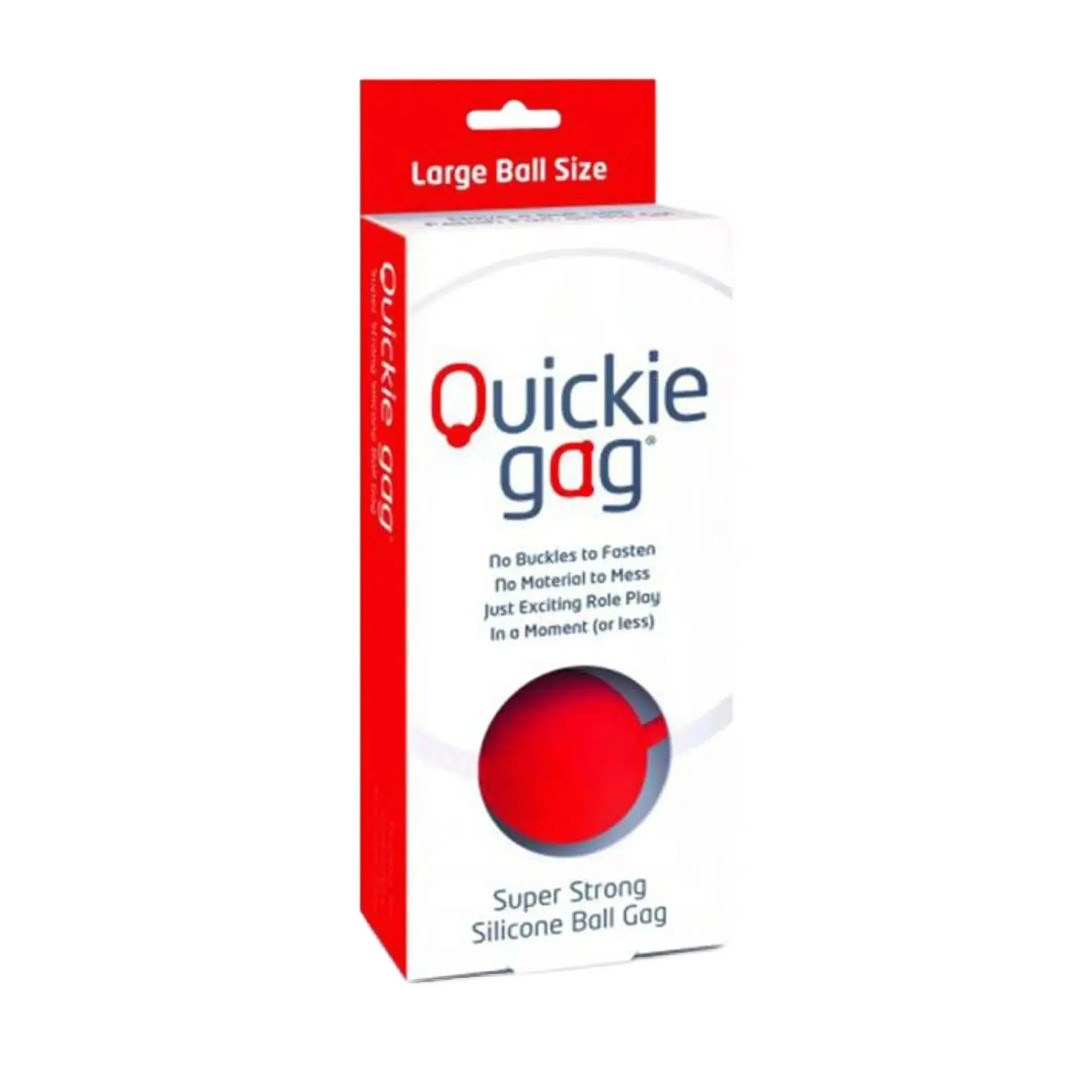 QUICKIE BALL GAG RED LARGE Creative Conceptions