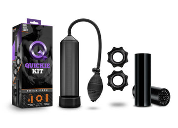 Quickie Kit Thick Cock Black Blush Novelties