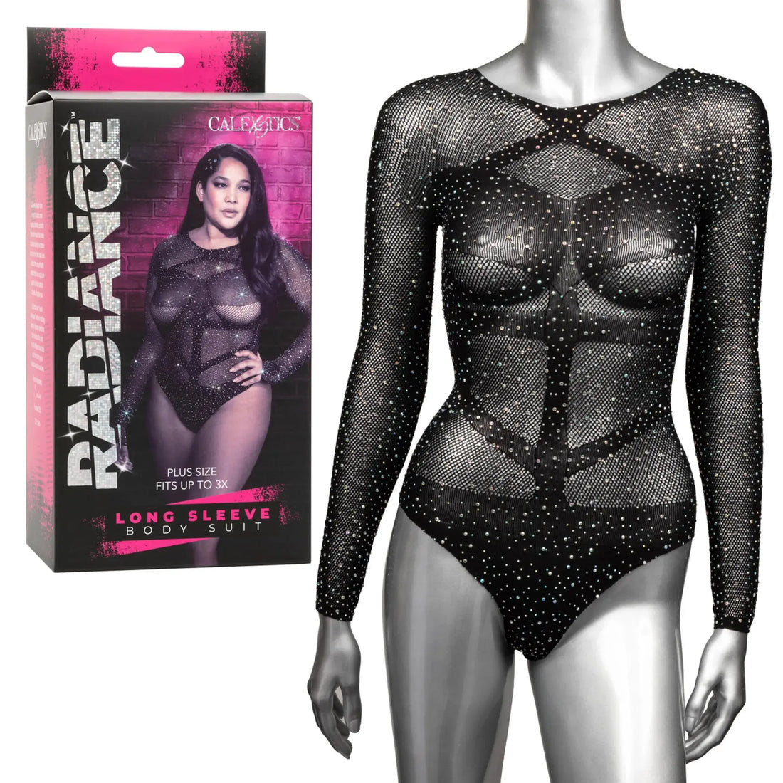 RADIANCE PLUS LONG SLEEVE BODYSUIT California Exotic Novelties