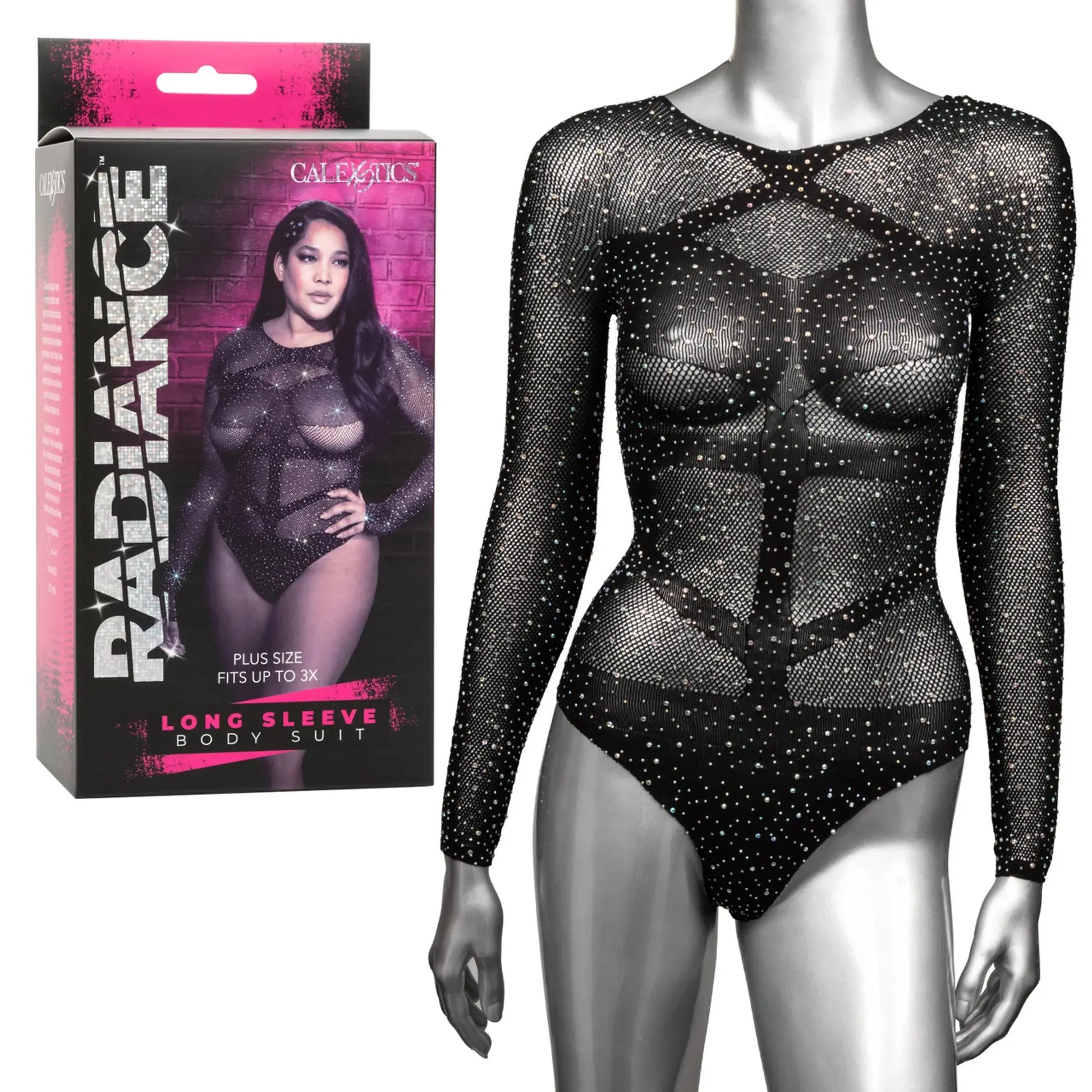 RADIANCE PLUS LONG SLEEVE BODYSUIT California Exotic Novelties