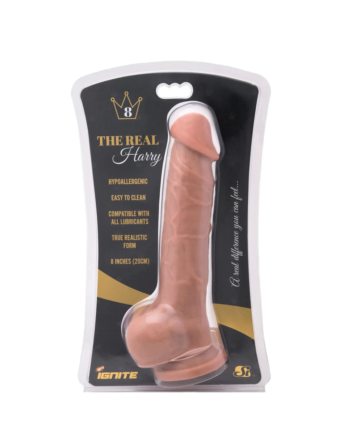 REAL HARRY 8IN CARAMEL SI Novelties