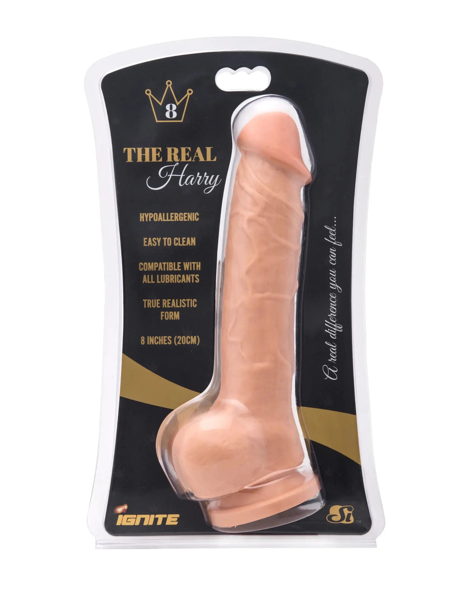 REAL HARRY 8IN VANILLA SI Novelties