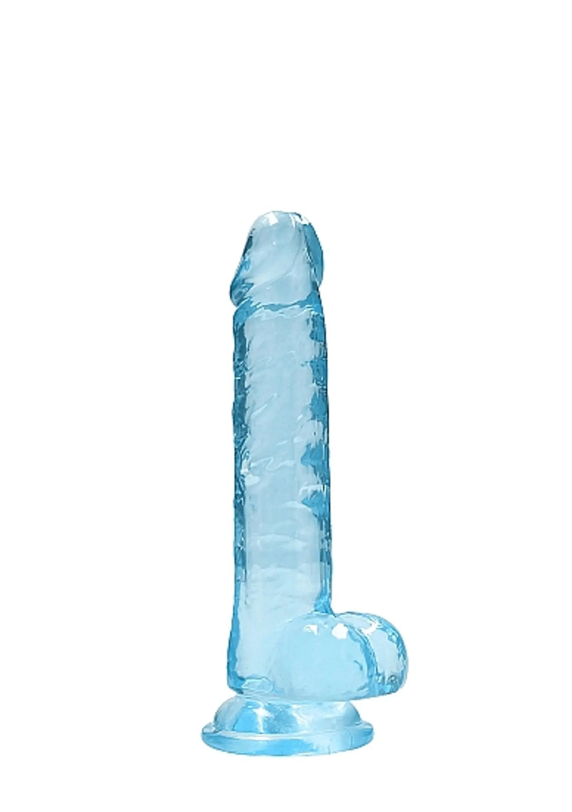 REALROCK 7IN REALISTIC DILDO W/ BALLS BLUE SHOTS AMERICA