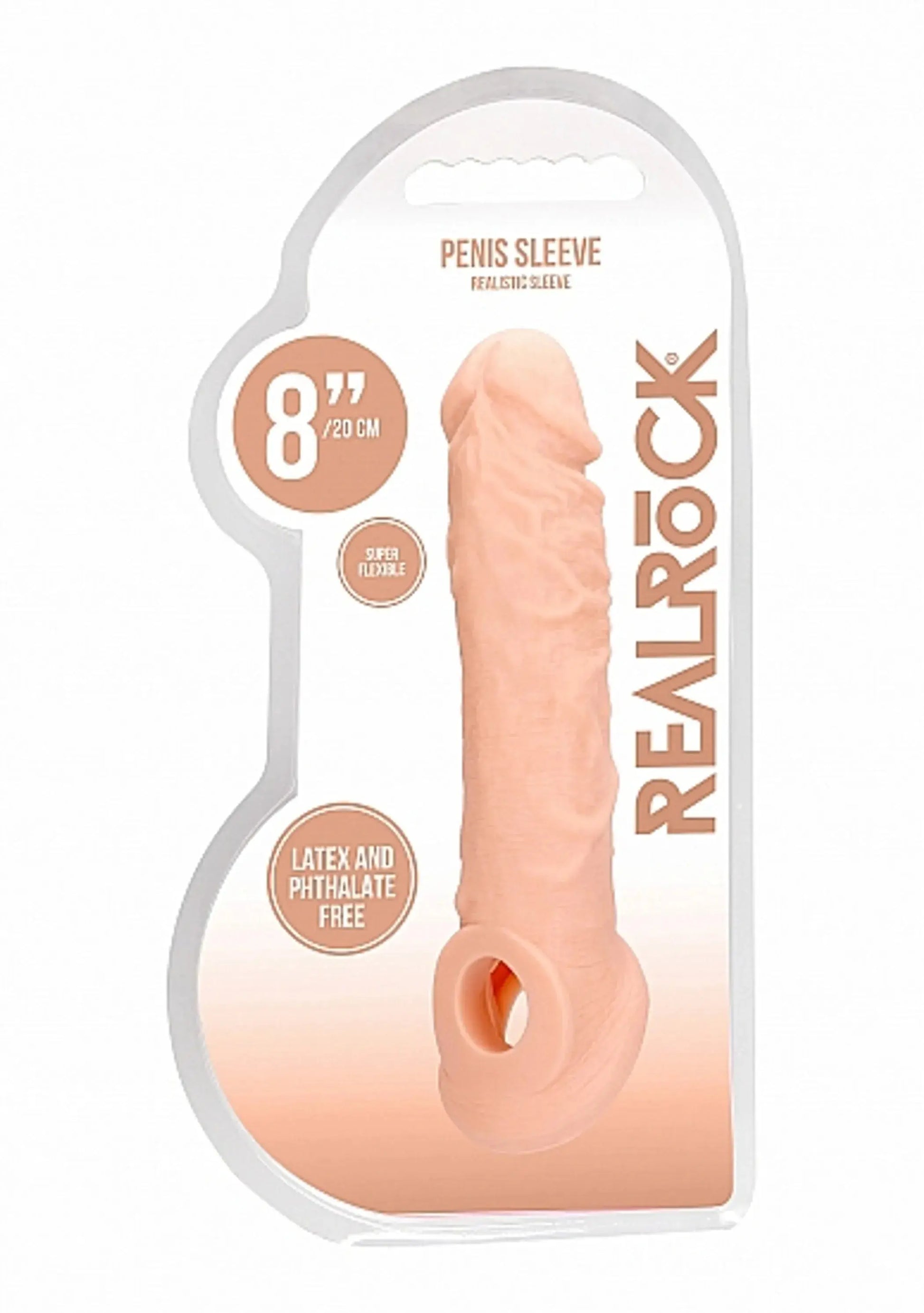 REALROCK PENIS SLEEVE 8IN FLESH SHOTS AMERICA