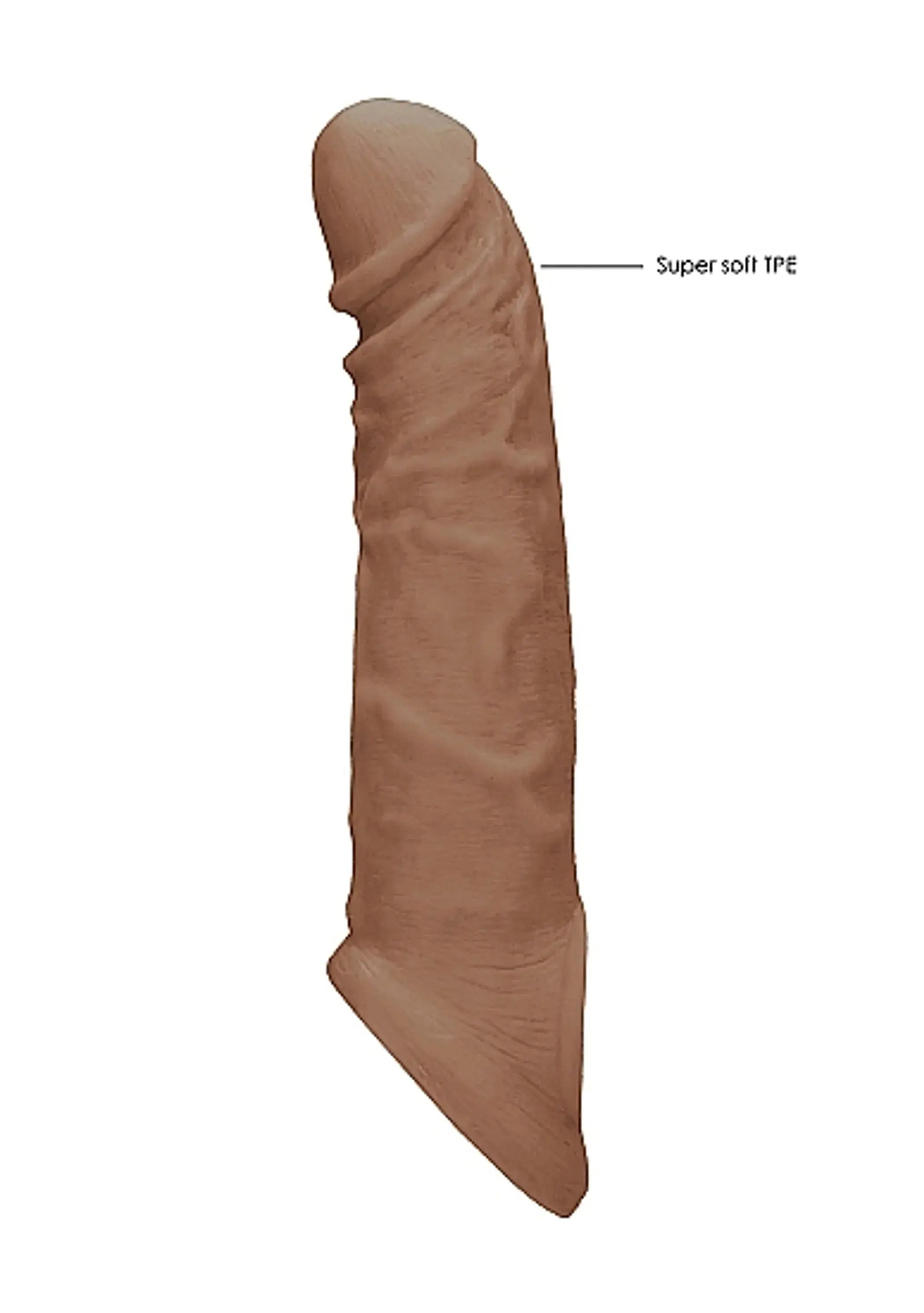 REALROCK PENIS SLEEVE 8IN TAN SHOTS AMERICA
