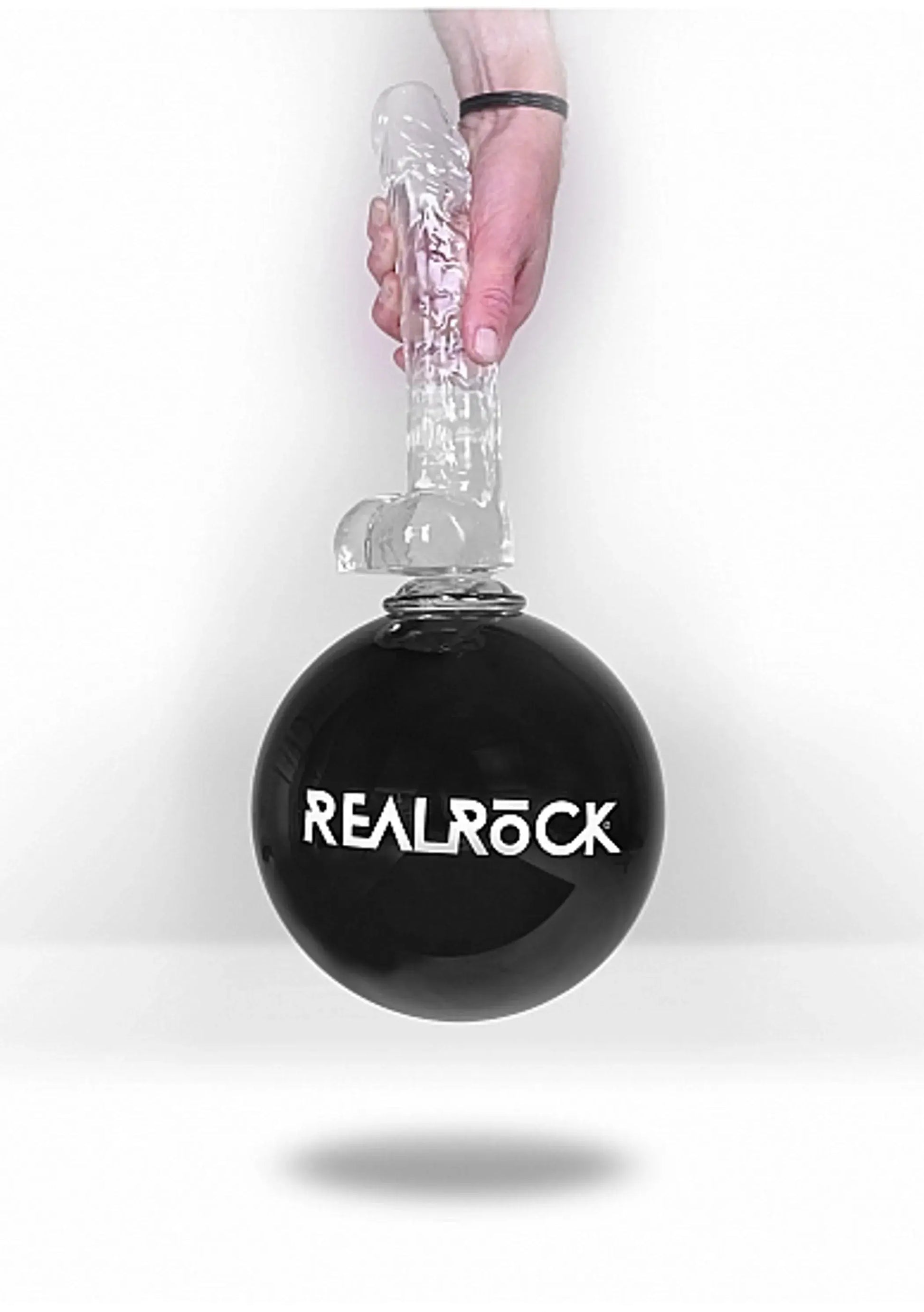 REALROCK REALISTIC DILDO W/ BALLS 10IN PURPLE SHOTS AMERICA