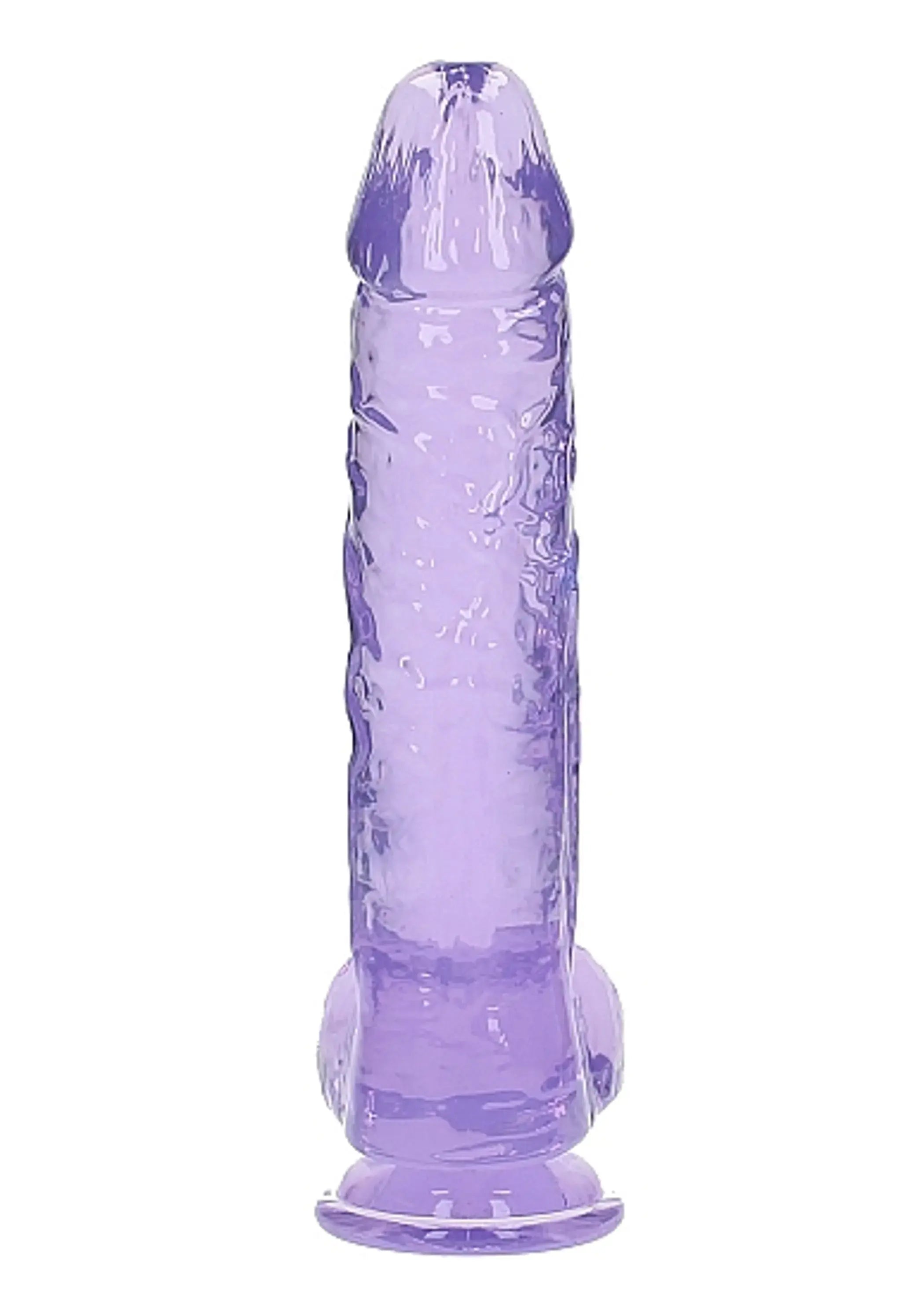 REALROCK REALISTIC DILDO W/ BALLS 10IN PURPLE SHOTS AMERICA