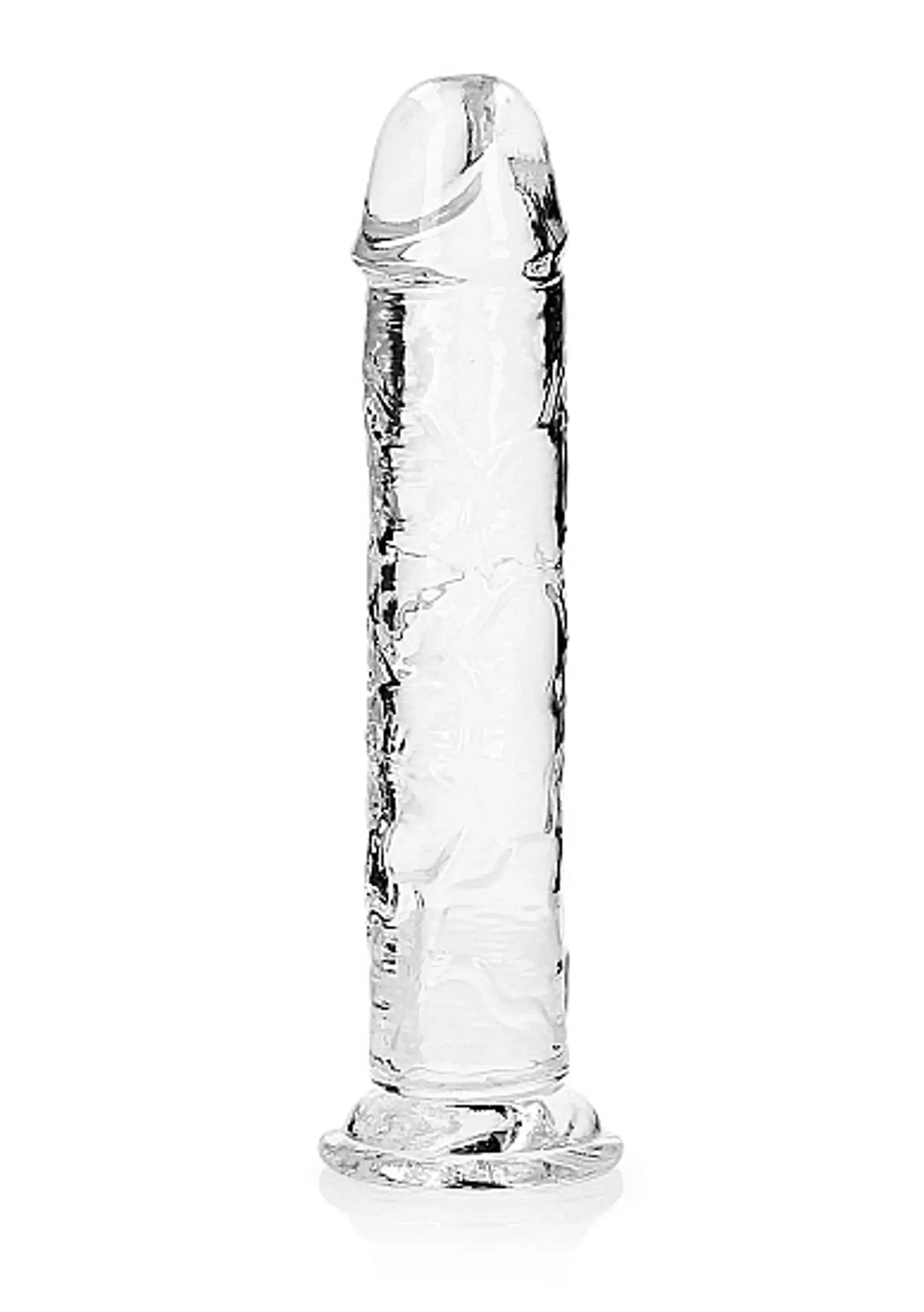 REALROCK REALISTIC STRAIGHT DILDO 11IN TRANSPARENT SHOTS AMERICA