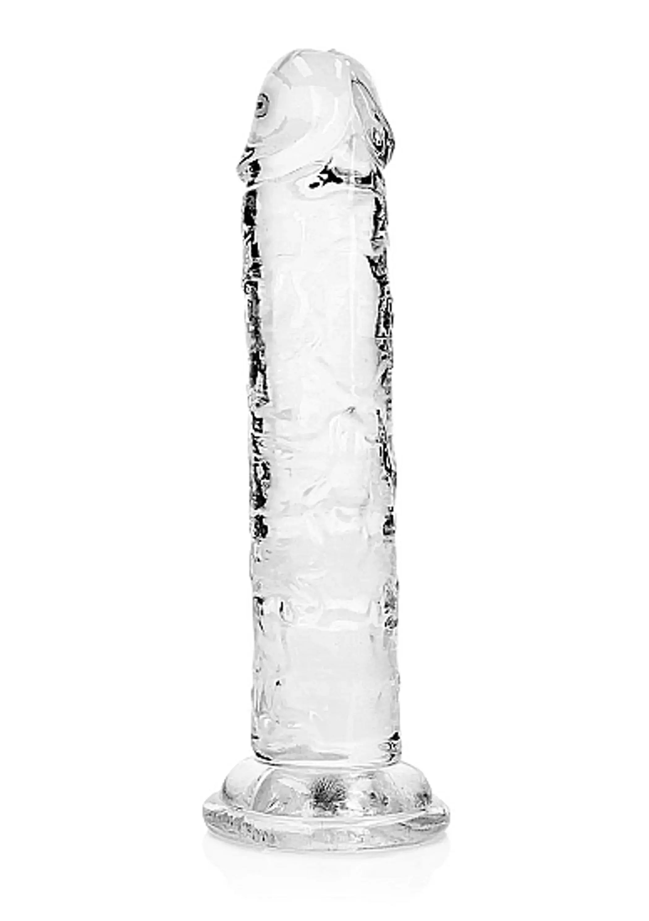 REALROCK STRAIGHT REALISTIC 6 IN DILDO TRANSPARENT SHOTS AMERICA