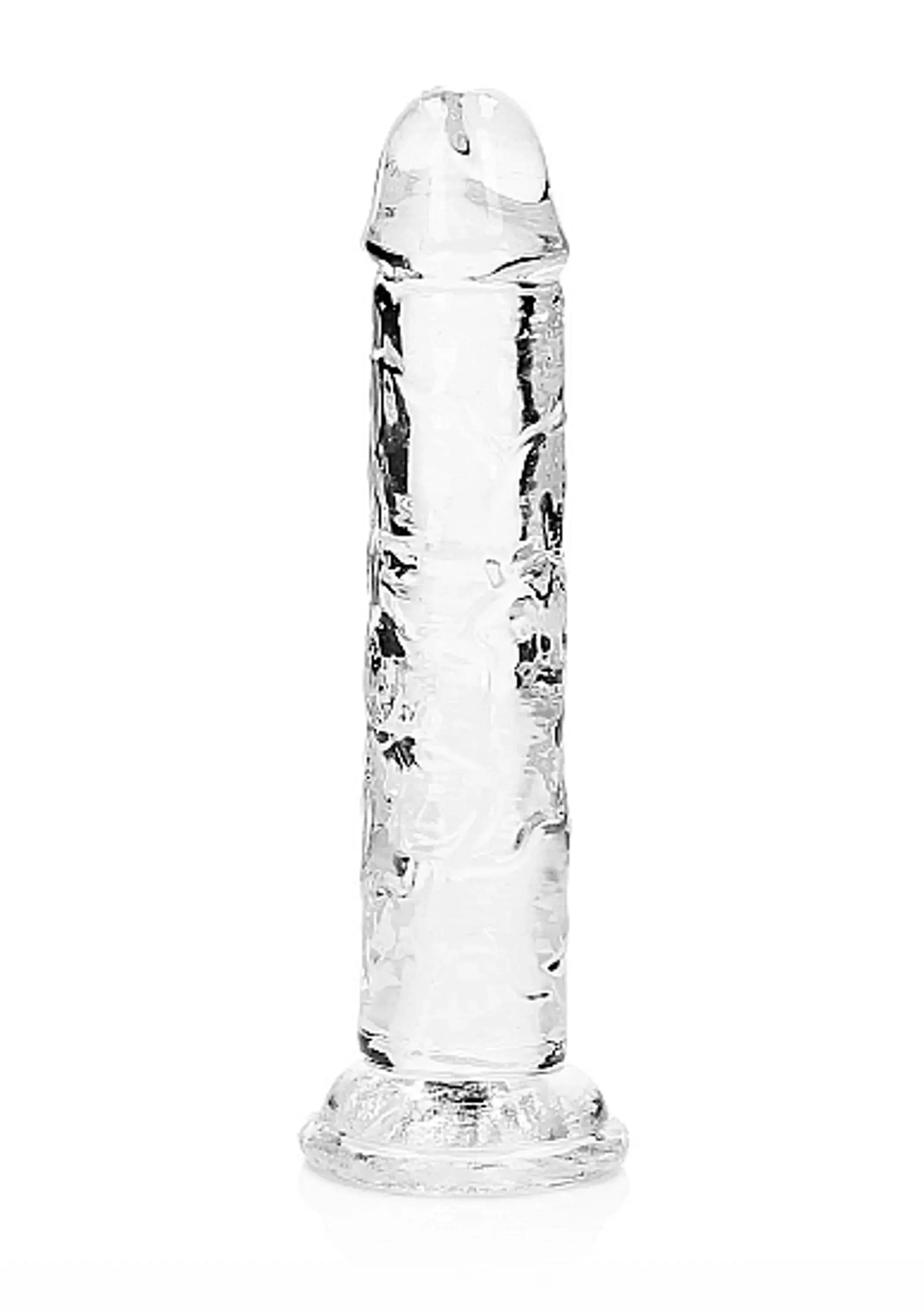 REALROCK STRAIGHT REALISTIC 7 IN DILDO TRANSPARENT SHOTS AMERICA