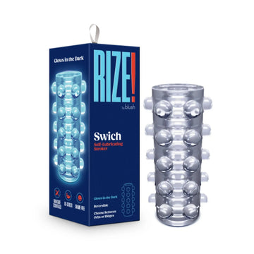 RIZE SWICH GLOW IN THE DARK SELF LUBRICATING STROKER CLEAR Blush Novelties