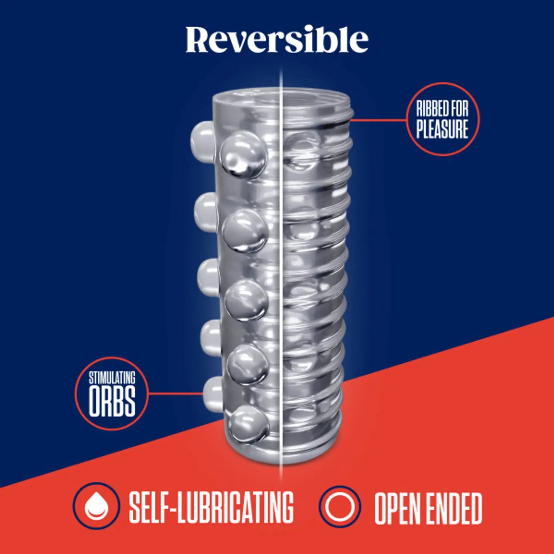 RIZE SWICH GLOW IN THE DARK SELF LUBRICATING STROKER CLEAR Blush Novelties