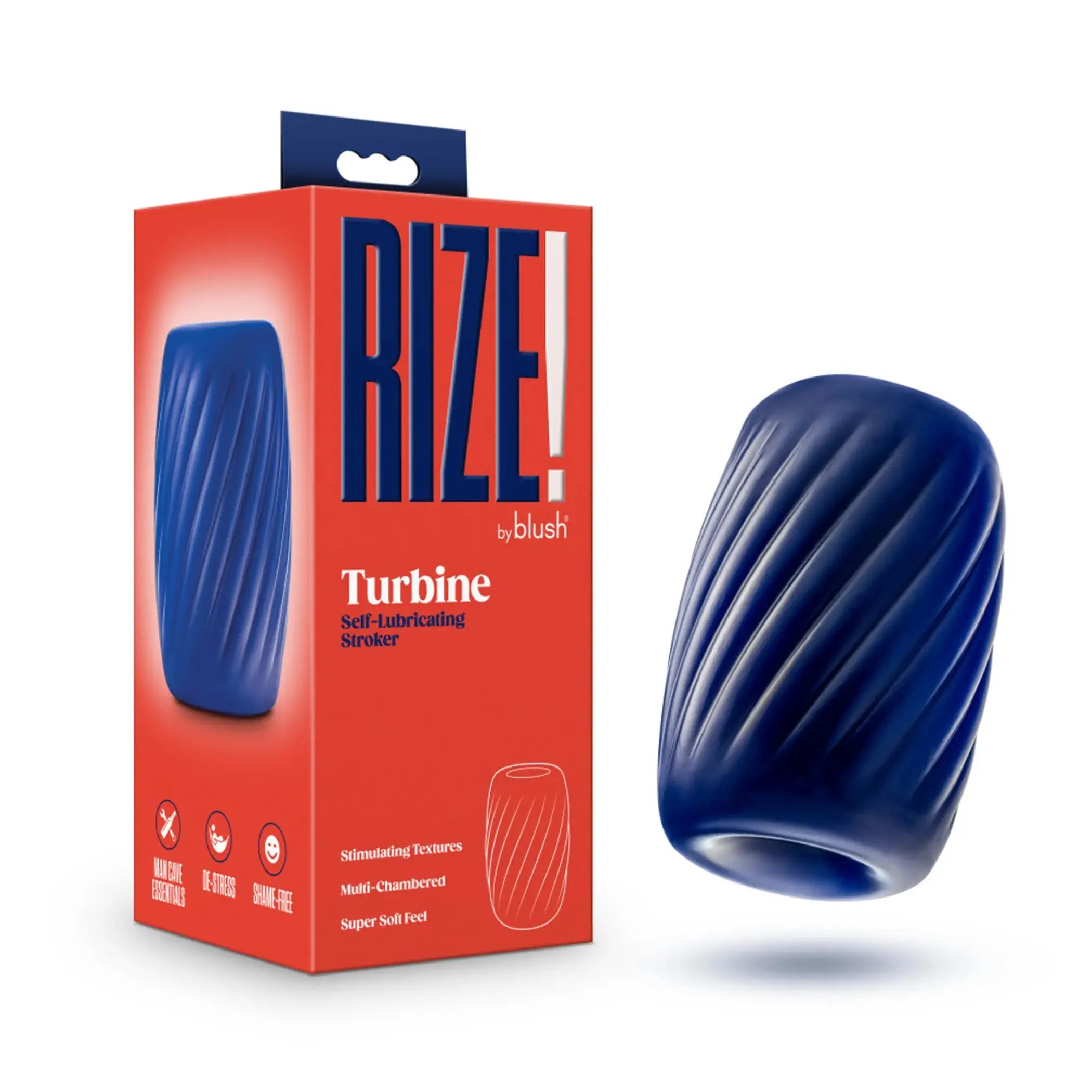 RIZE TURBINE SELF LUBRICATING STROKER BLUE Blush Novelties