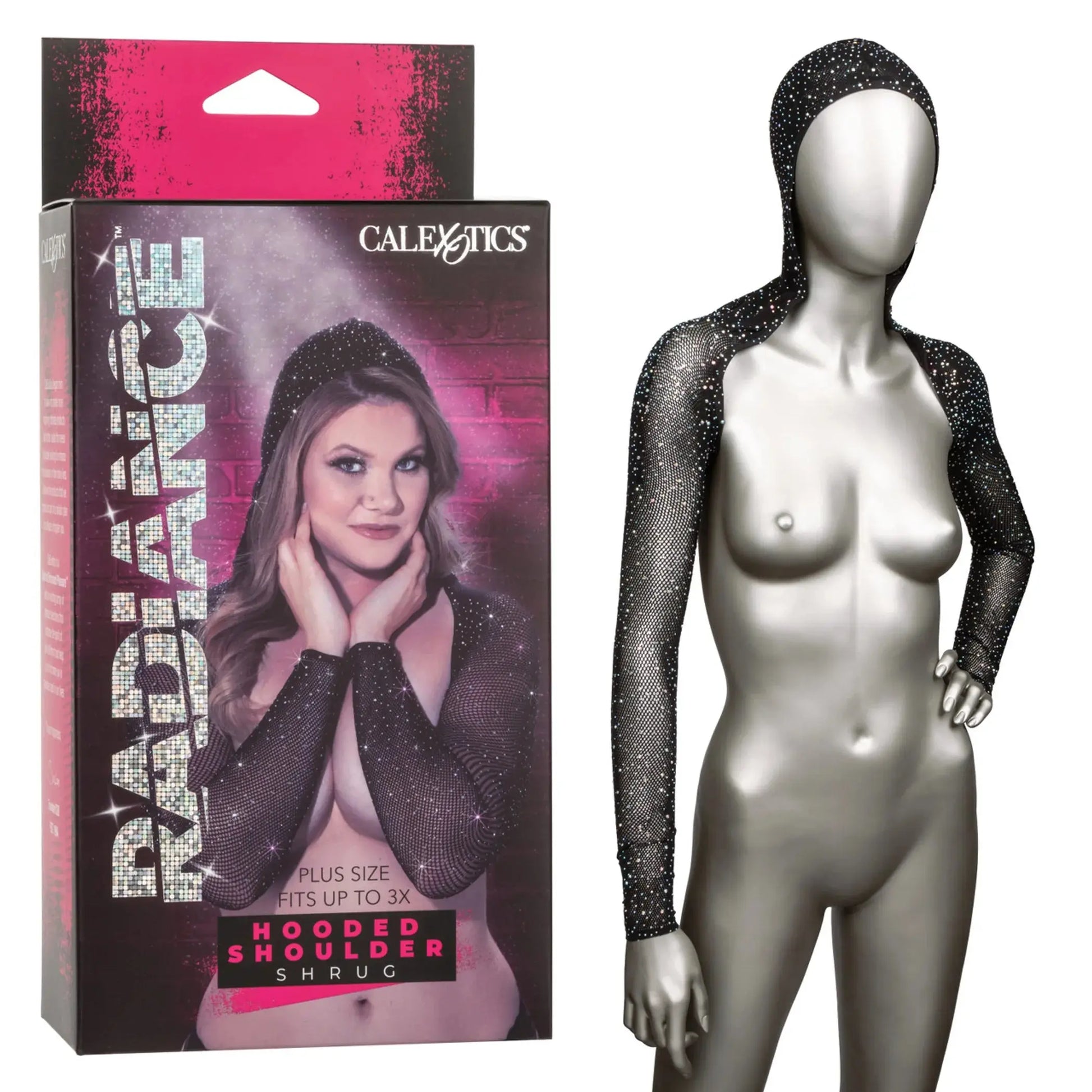 Radiance Plus Size Hooded Shoulder Shrug California Exotic Novelties