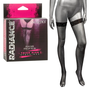 RADIANCE PLUS SIZE THIGH HIGH STOCKINGS California Exotic Novelties