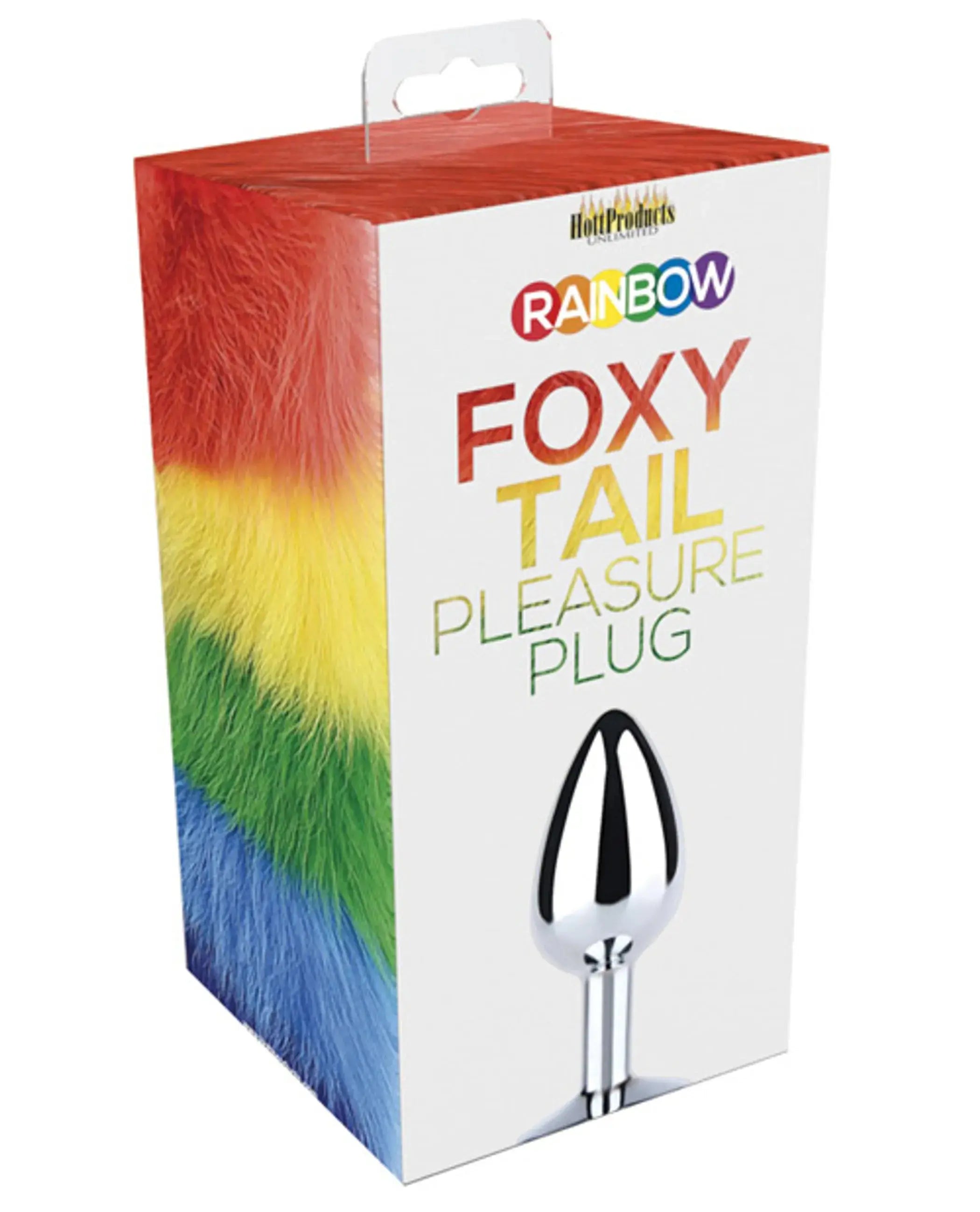 Rainbow Foxy Tail With Stainless Steel Plug HOTT Products